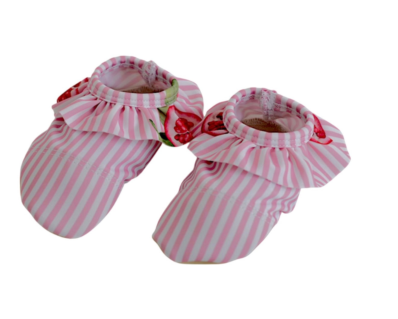 PRE ORDER - meia pata pomegranate frilled non-slip shoe