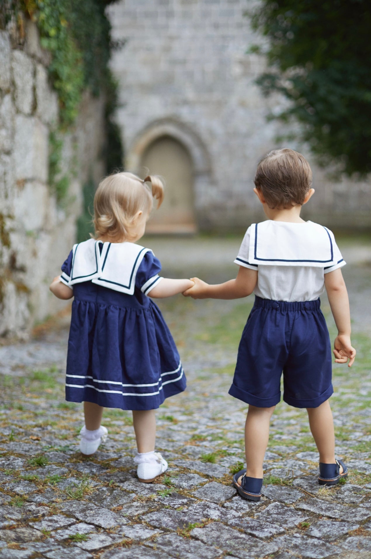 Chic by Deolinda navy blue sailor dress