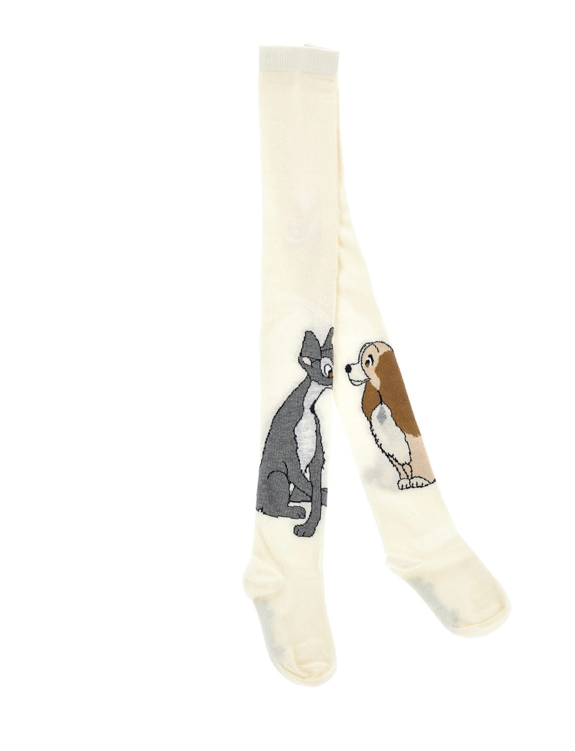 Monnalisa lady & the tramp cream tights