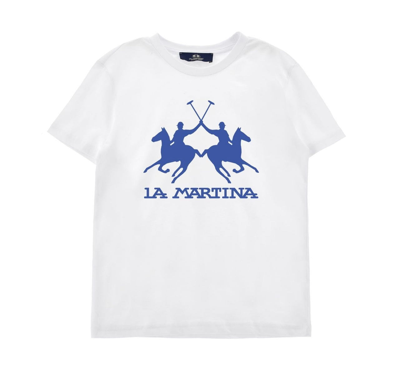 La Martin royal blue logo T-shirt and short set