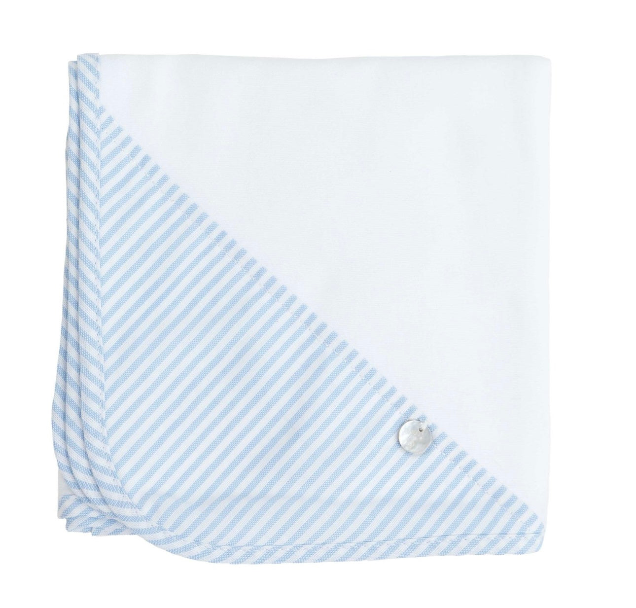 Baby Gi blue & white cotton striped muslin