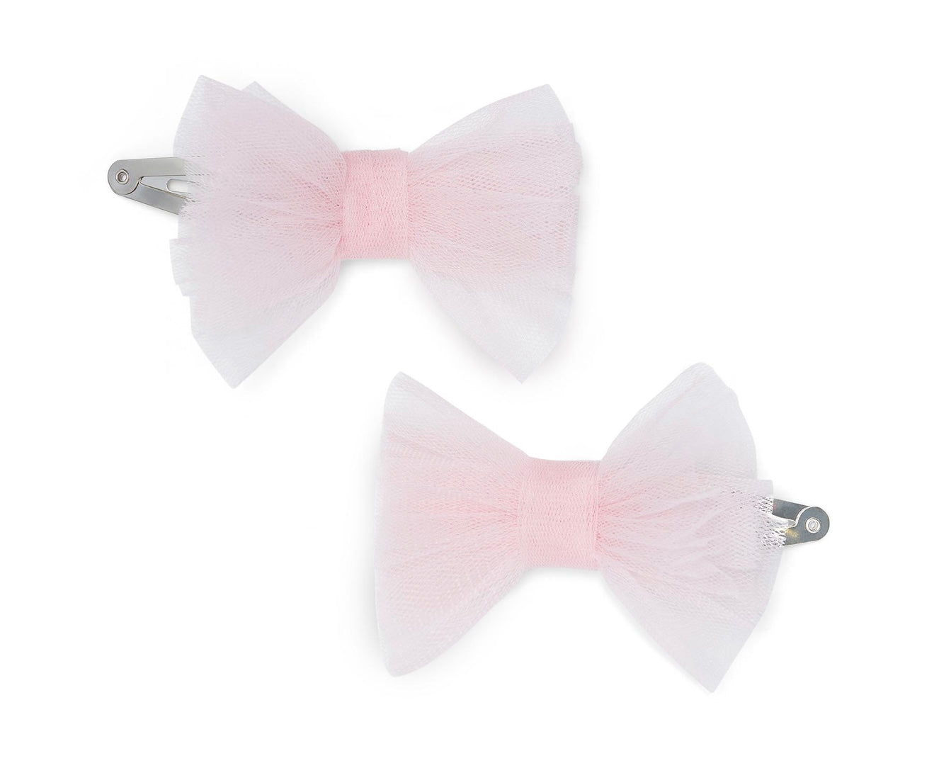 Little A pink tulle clips