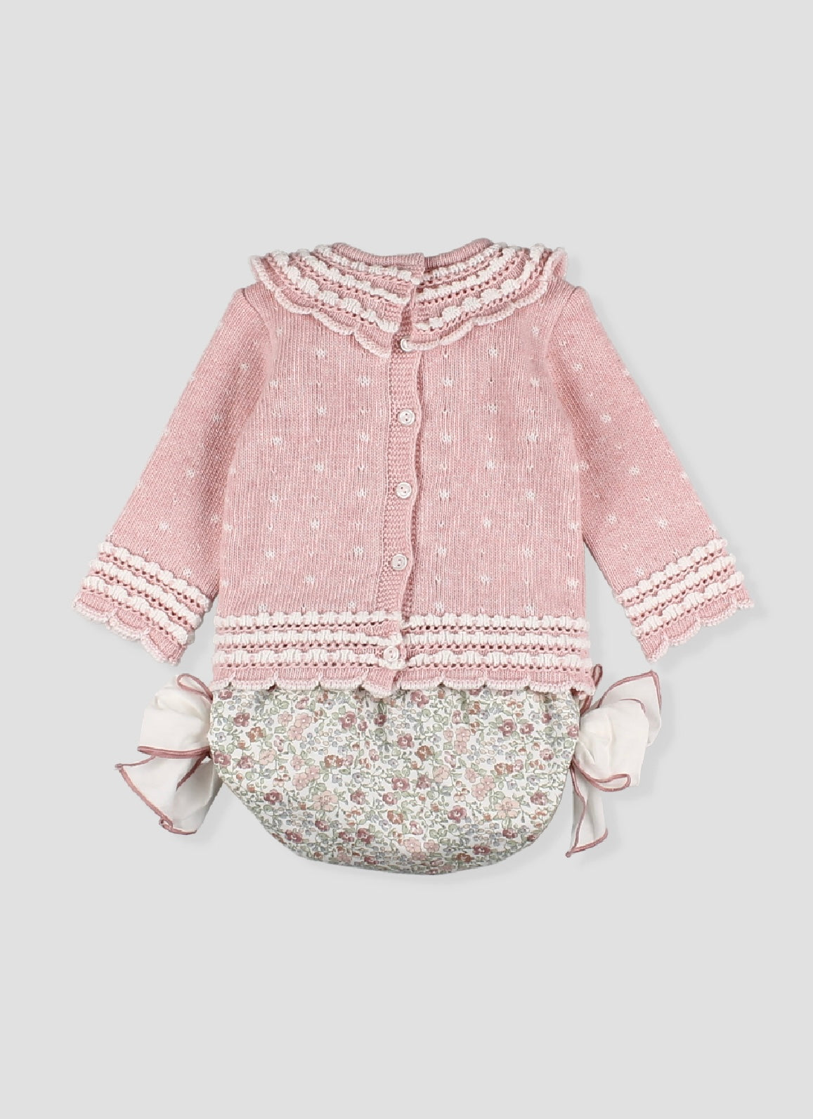 Foque pink floral pant & jumper set