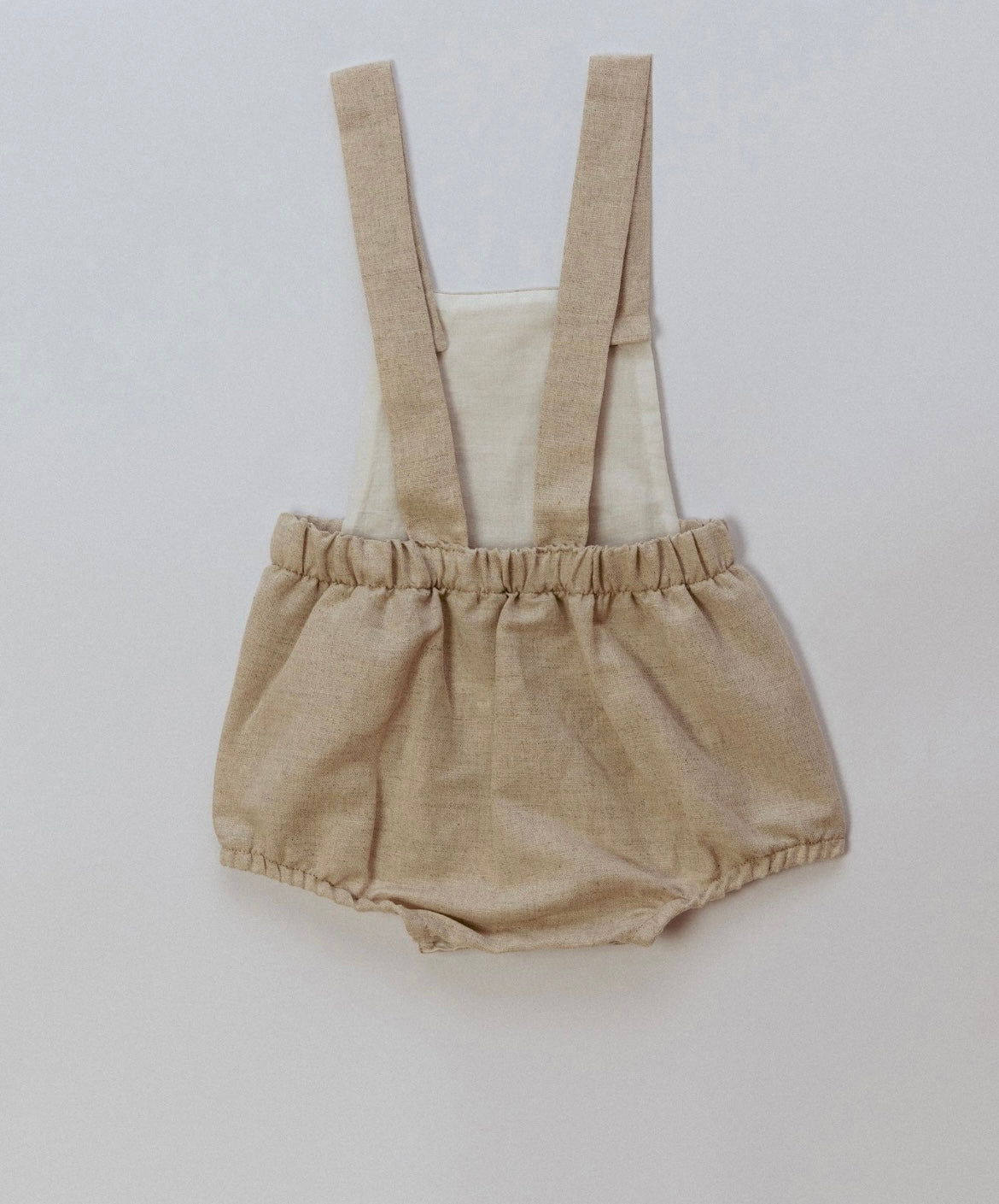 Rigola boys beige linen dungaree set