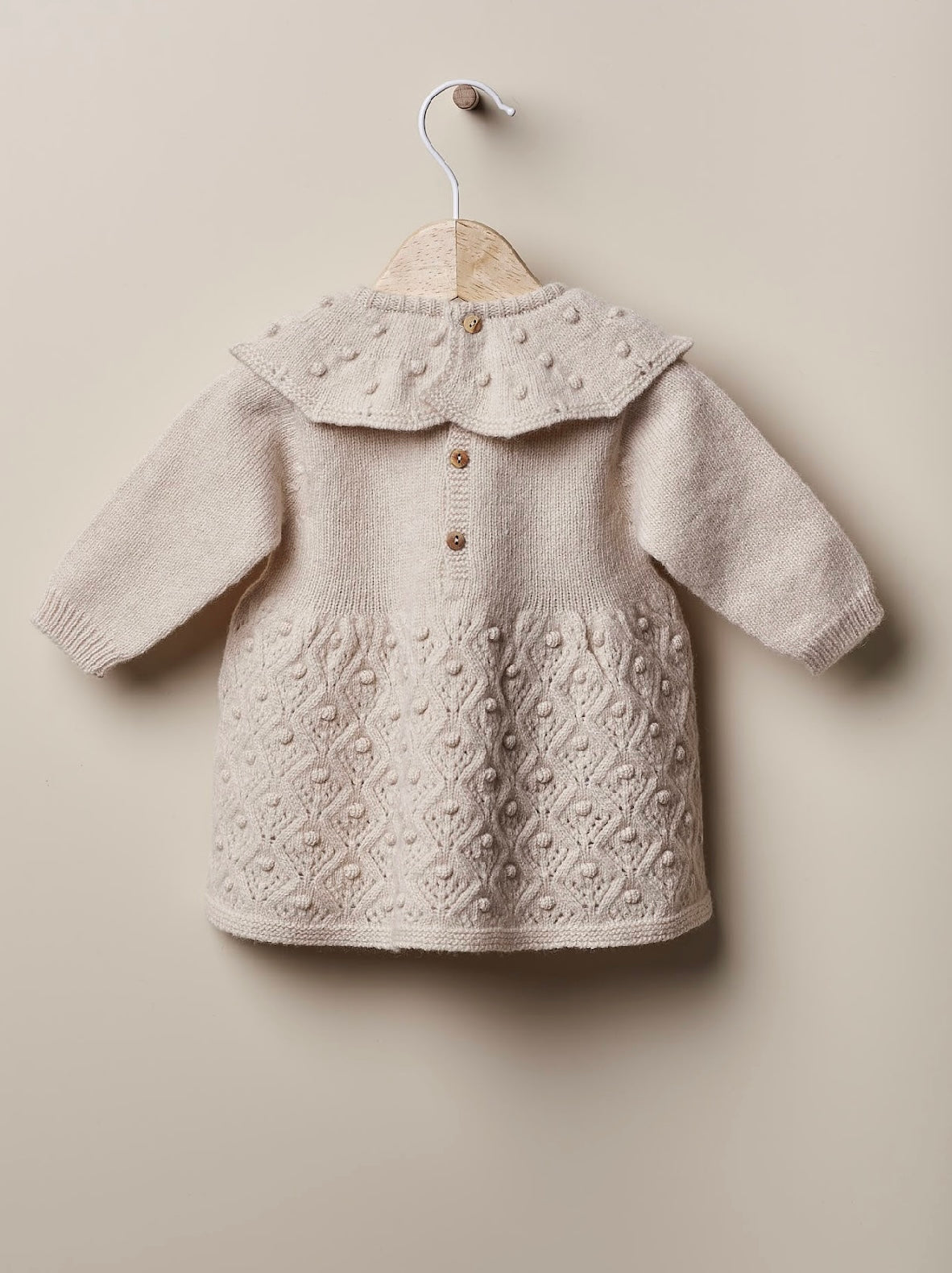 Wedoble beige wool jumper dress