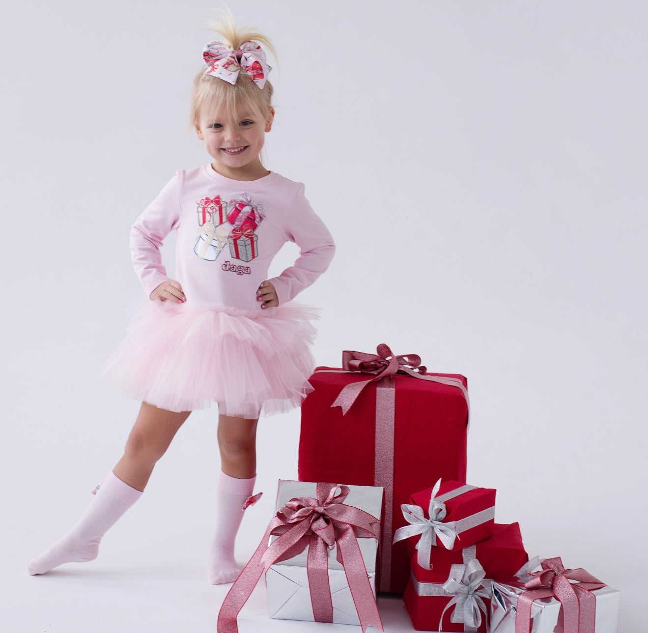 PRE ORDER - Daga pink magical surprises tulle dress