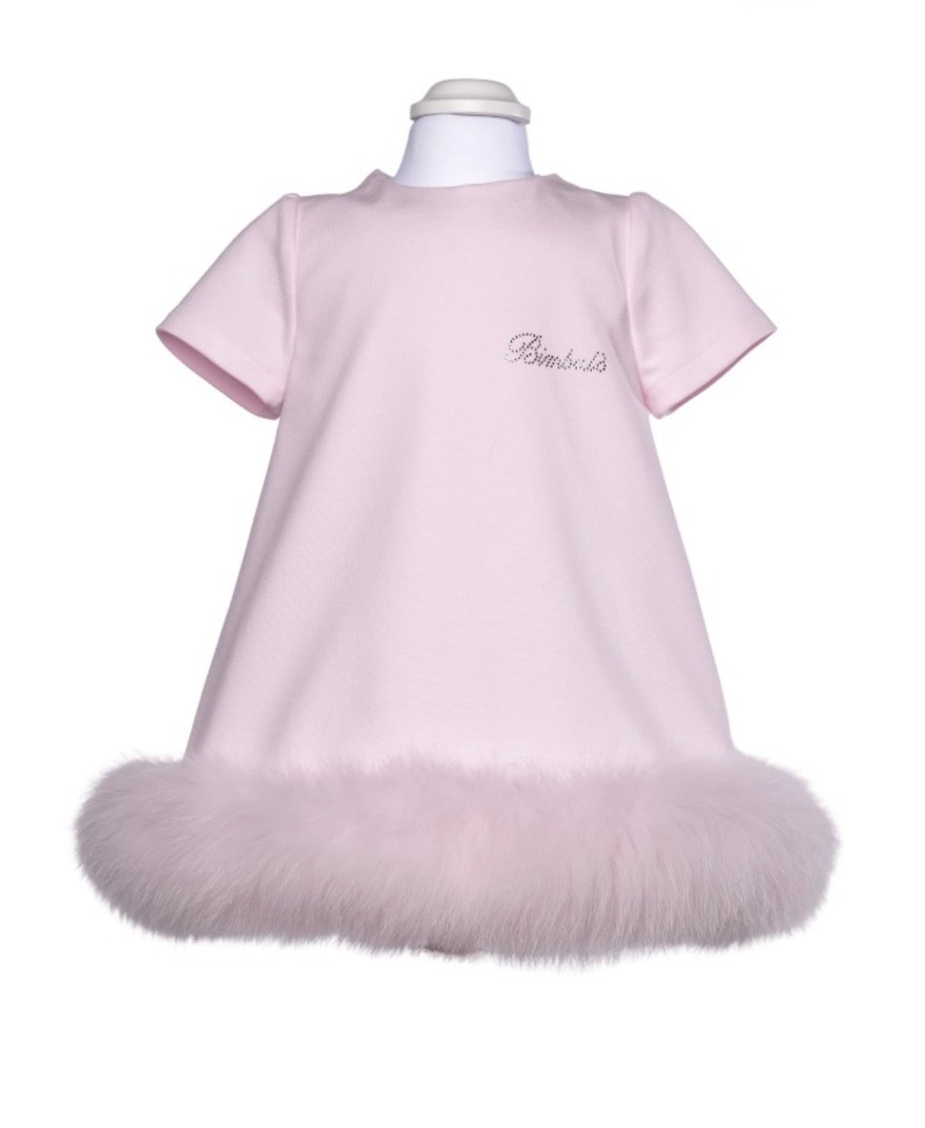 PRE ORDER - Bimbalo pink fur dress