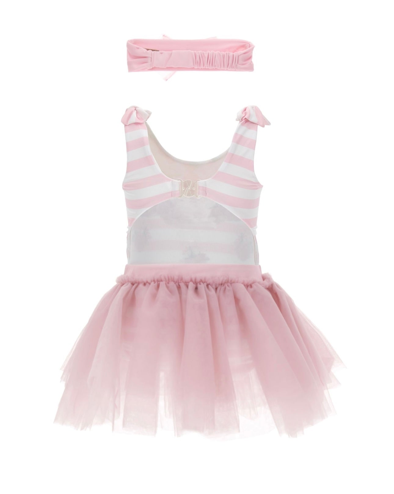 Monnalisa pink roses fairytail swimming costume set