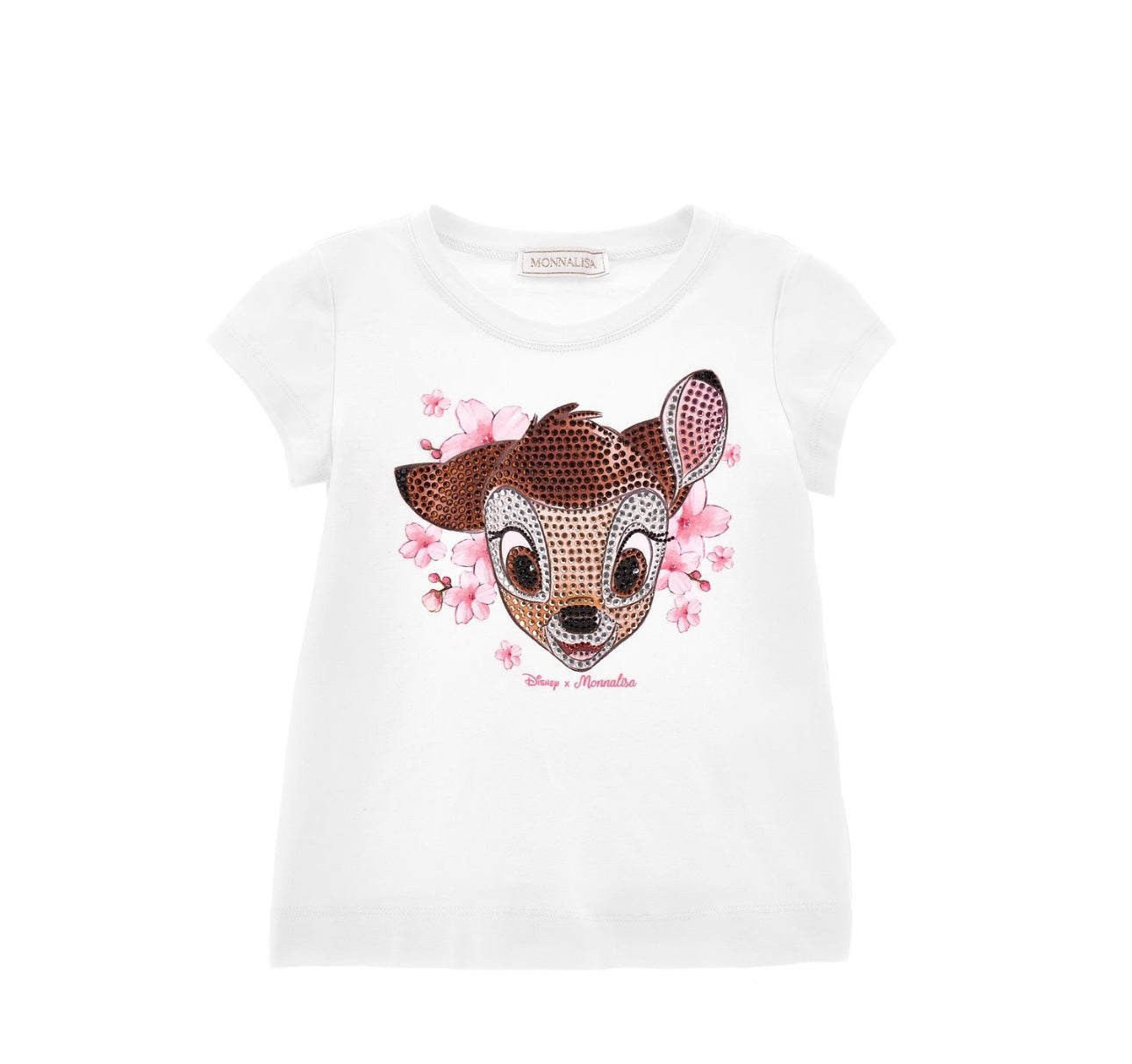 Monnalisa pink Bambi skirt set