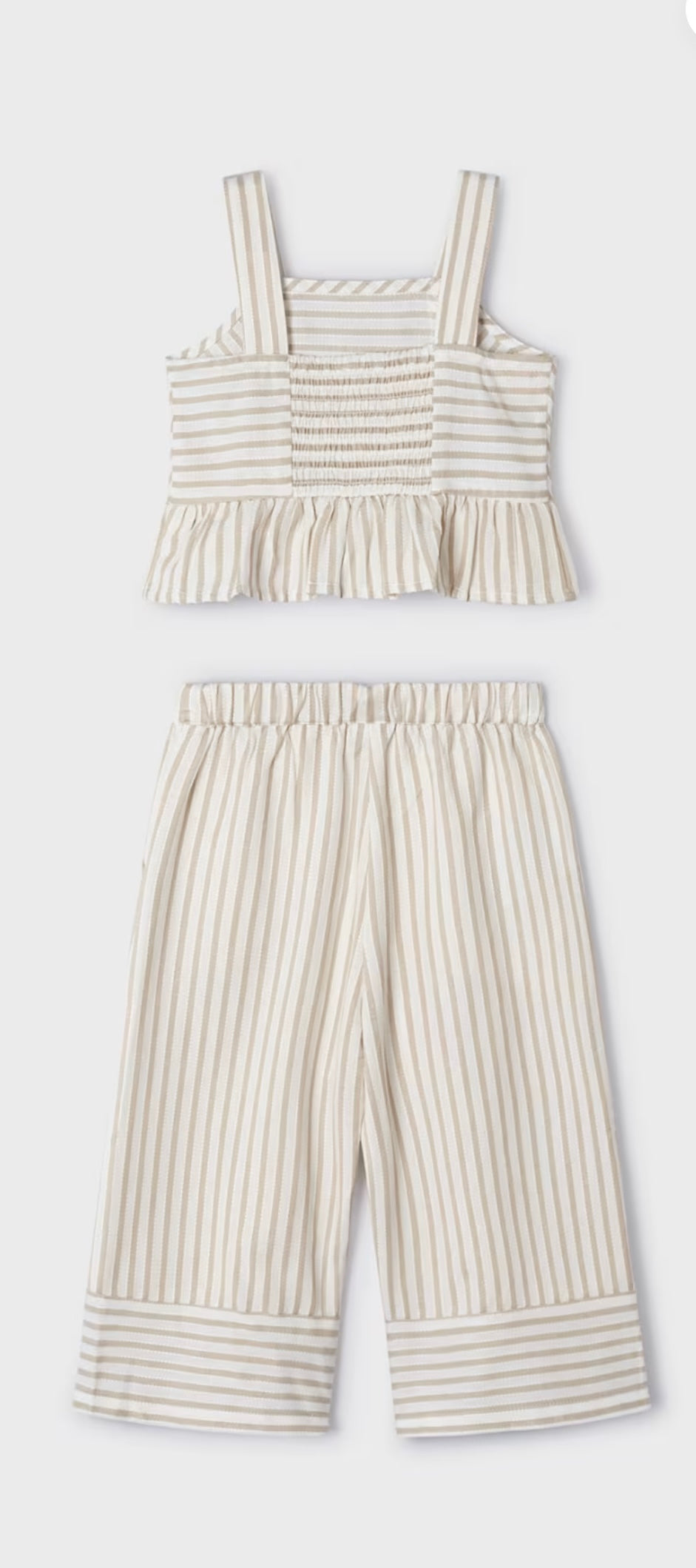 Mayoral ivory stripe trouser set