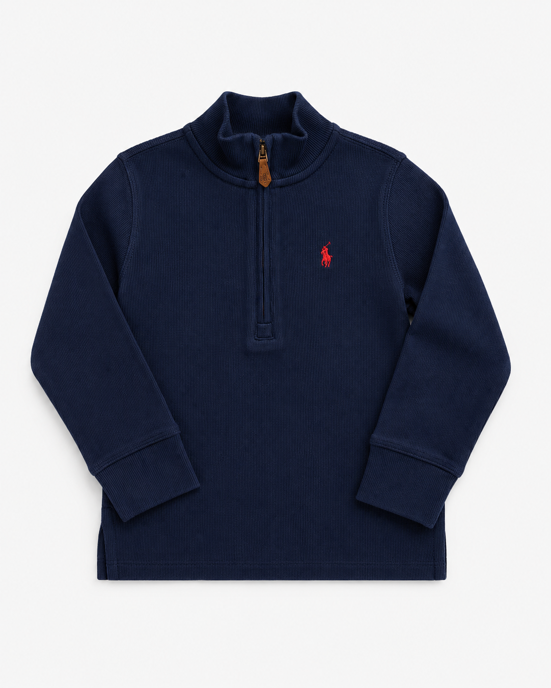 Ralph Lauren navy knitted half-zip pull over