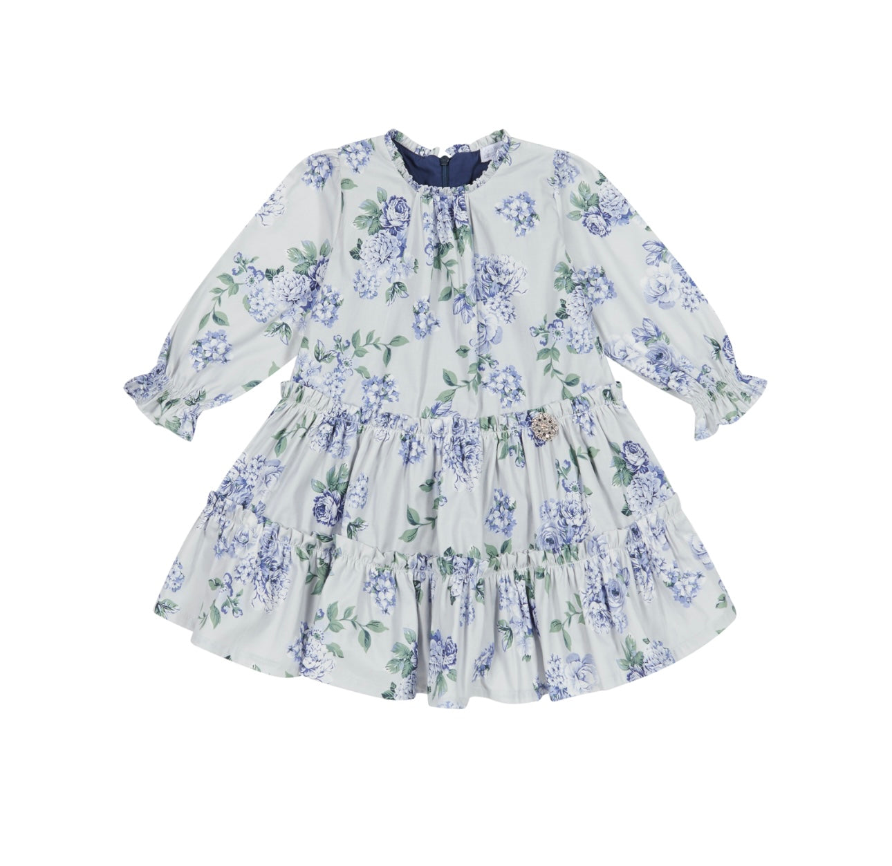 Chic by Deolinda blue floral bow dress
