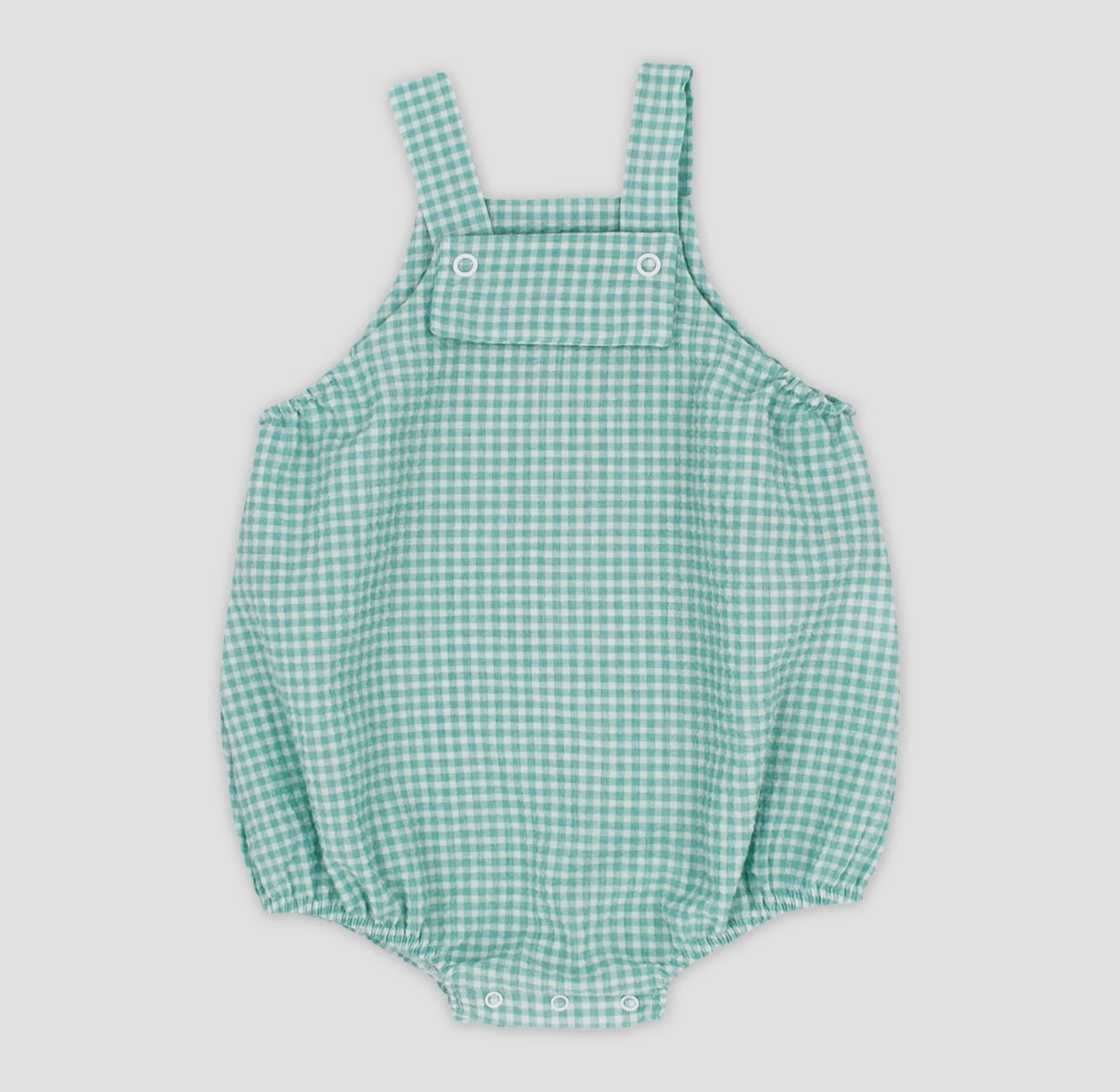 Rapife mint green check romper