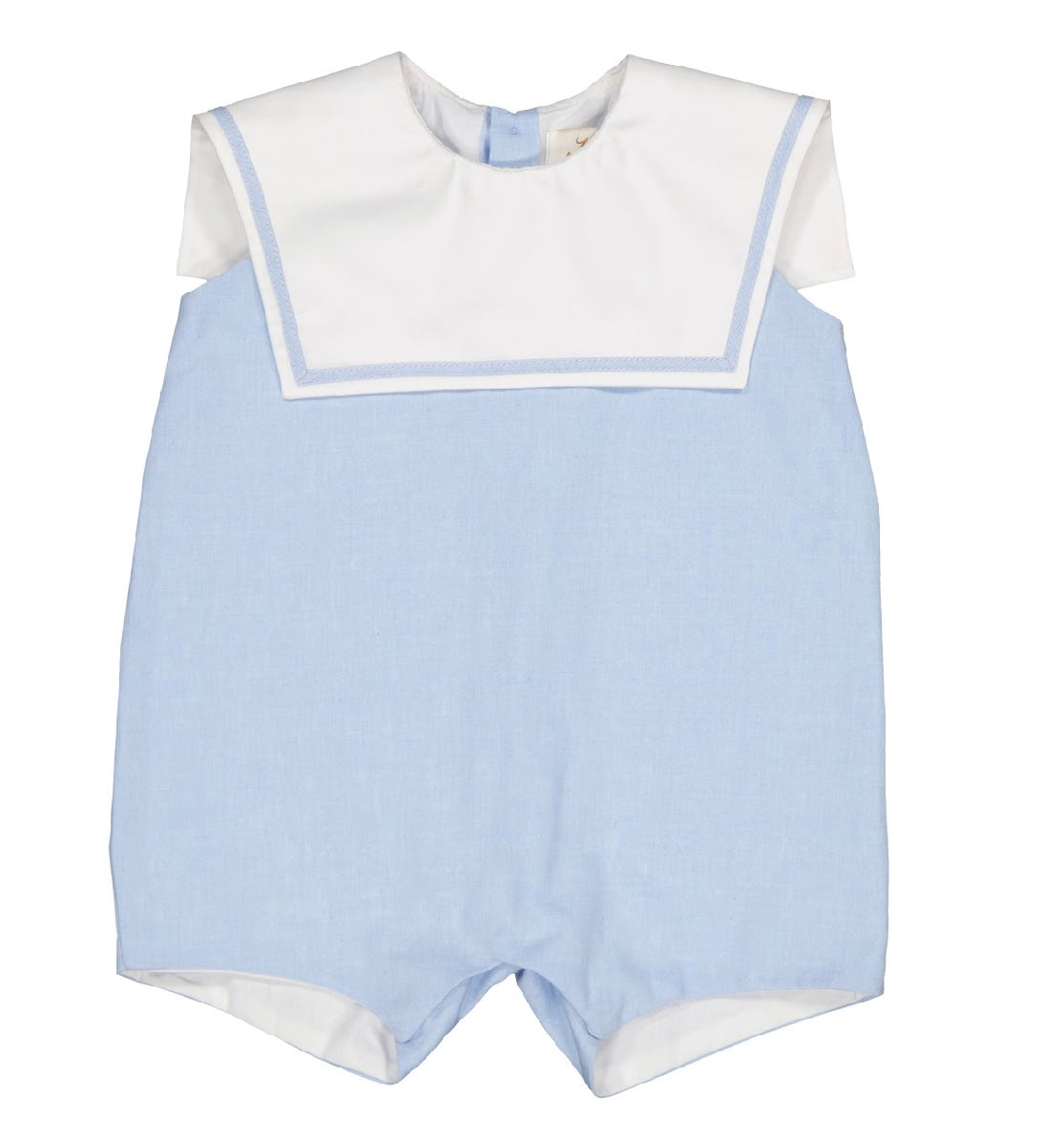 Kidiwi blue & white cotton sailor ‘constantin’ cotton romper