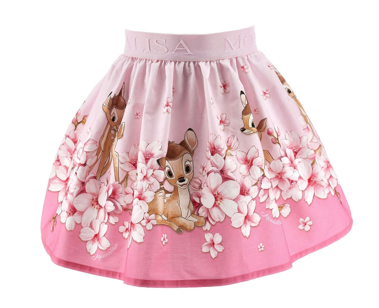 Monnalisa pink Bambi skirt set