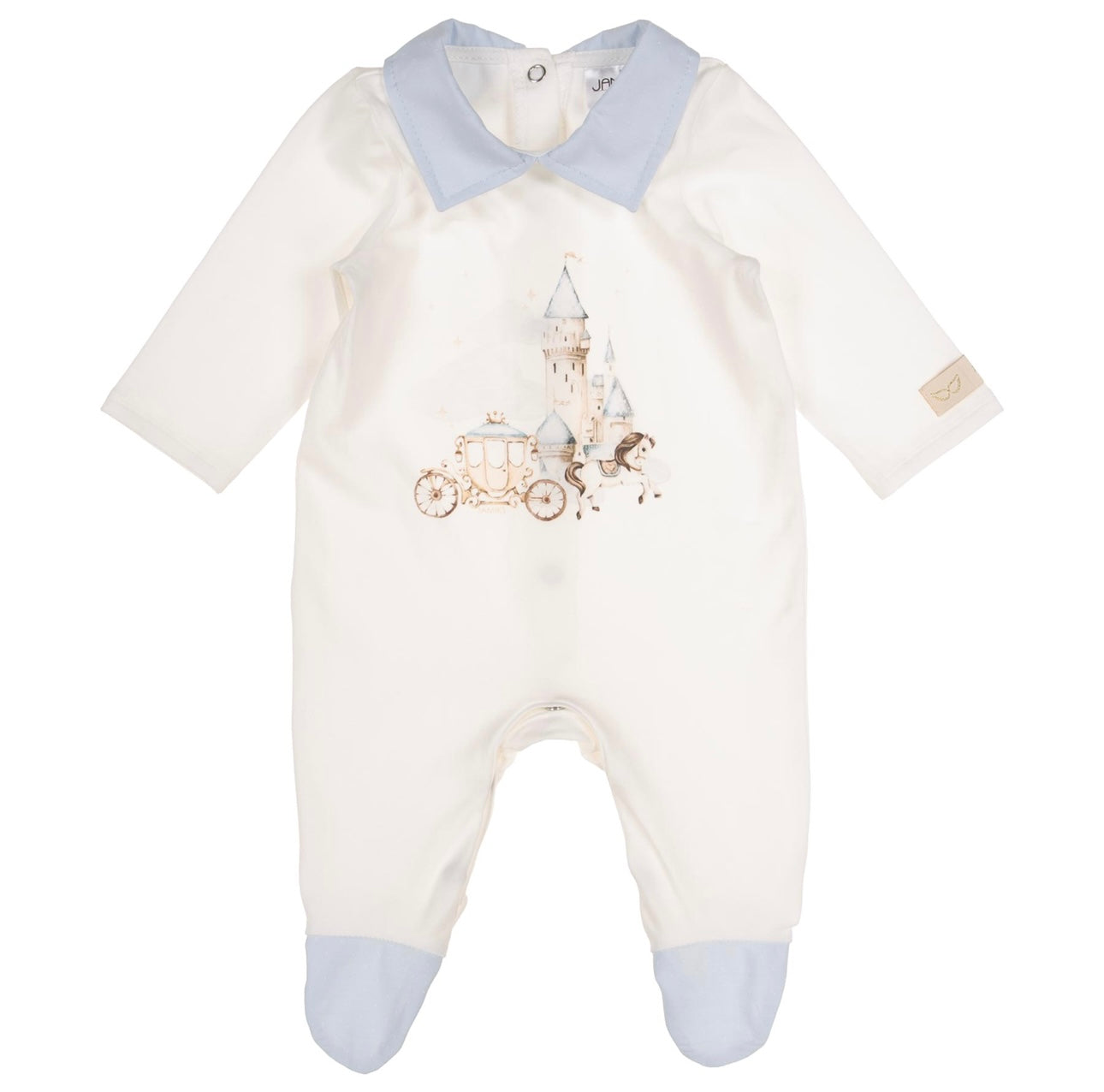 Jamiks blue & white fairytail babygrow