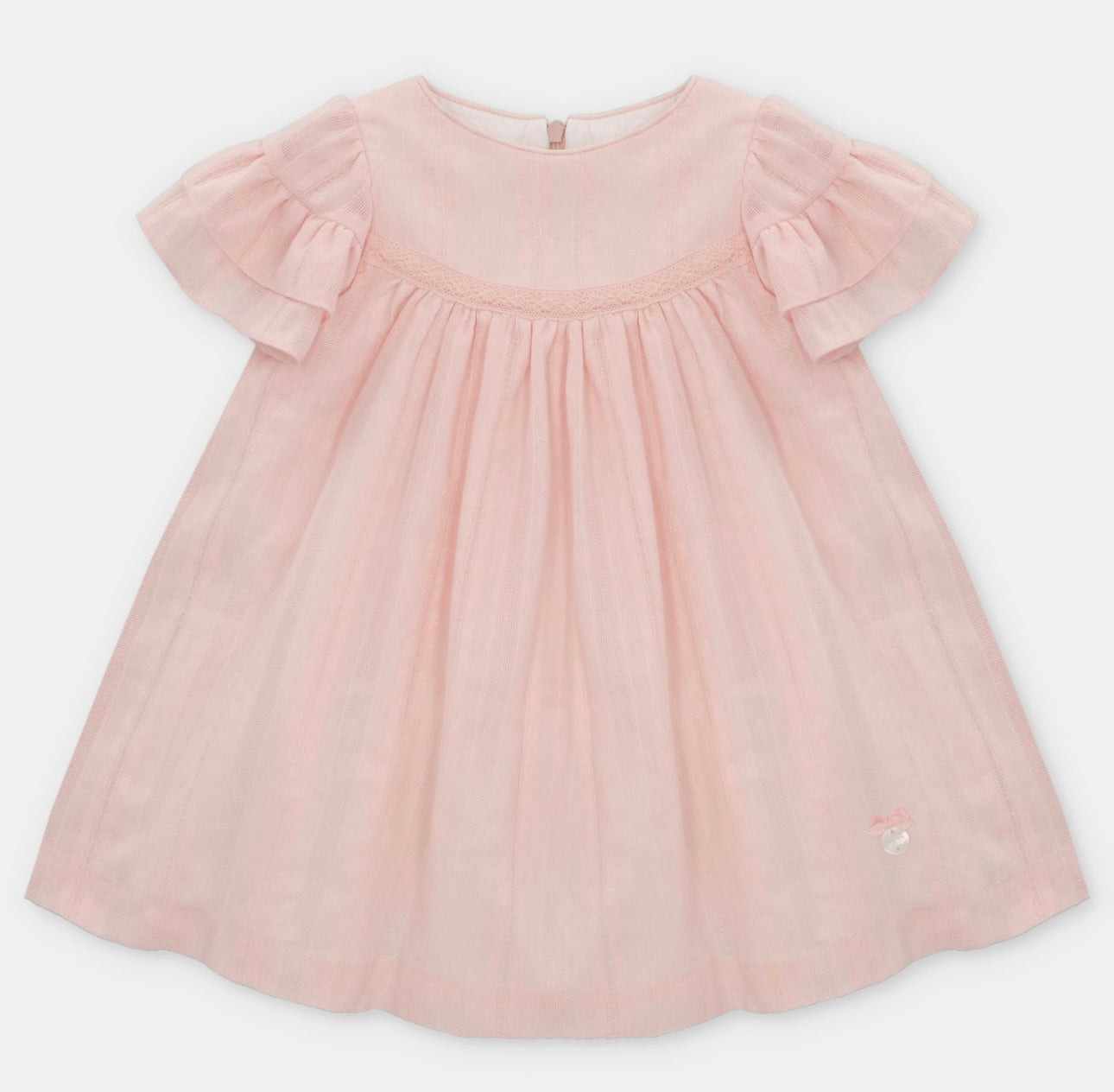 Martin Aranda pink cotton frilled summer dress