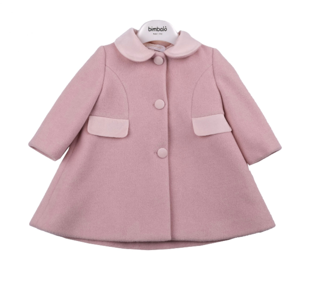 Bimbalo pink wool traditional coat