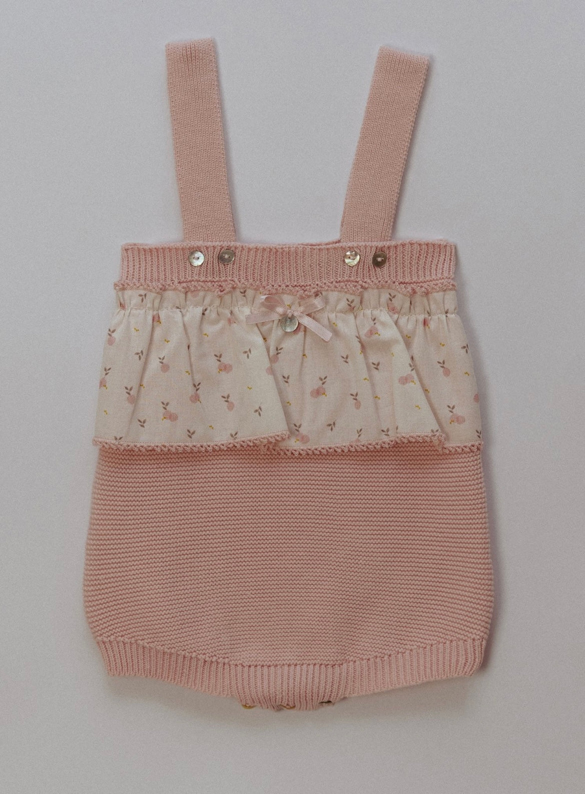 Rigola pink knit romper