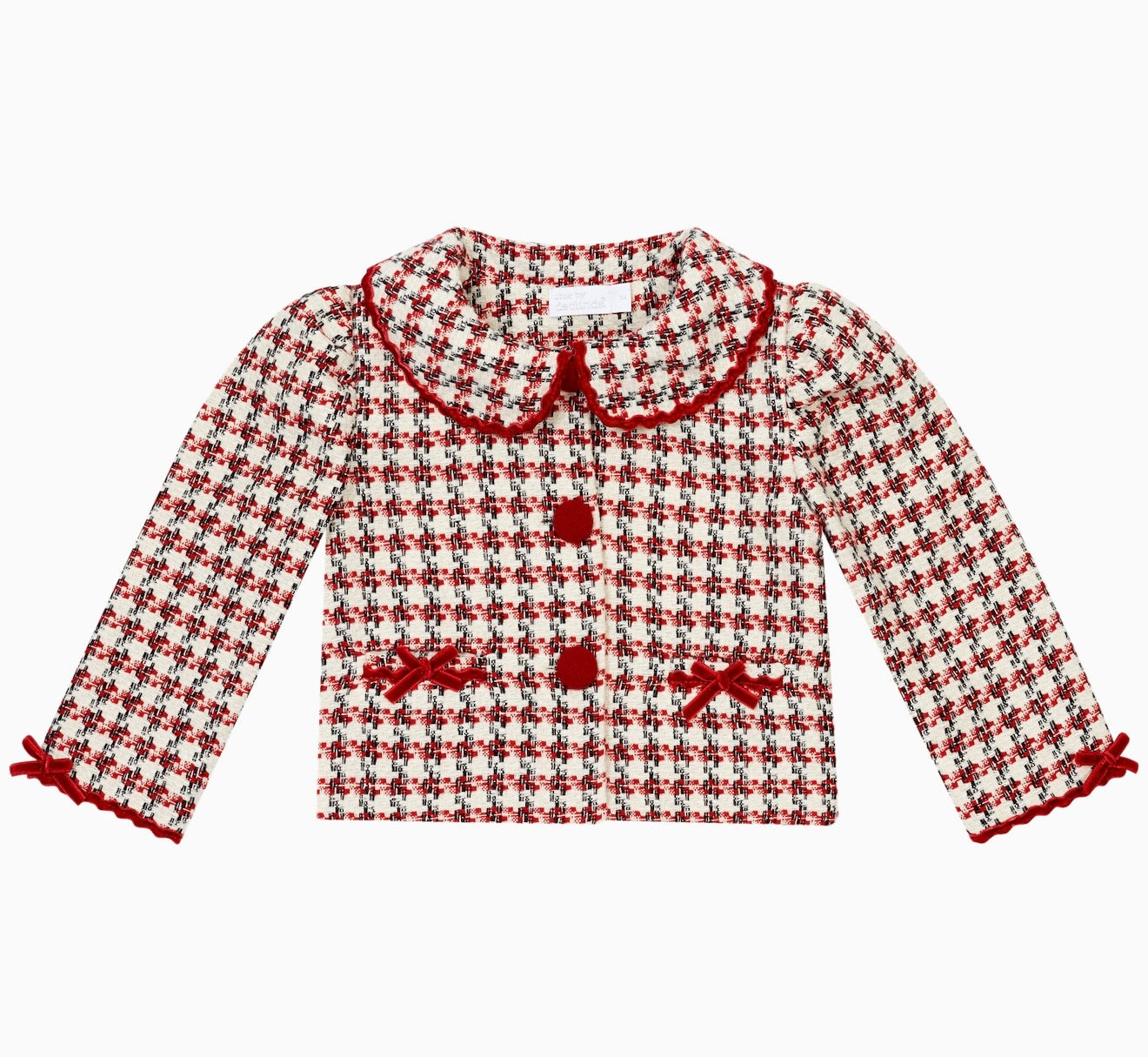 PRE ORDER - Chic by Deolinda white & red tweed jacket