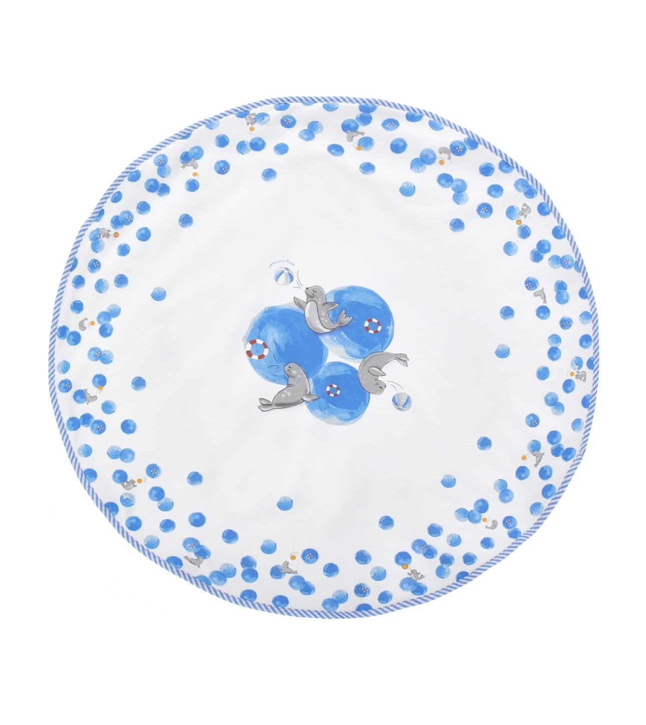 Monnalisa blue & white cotton blanket