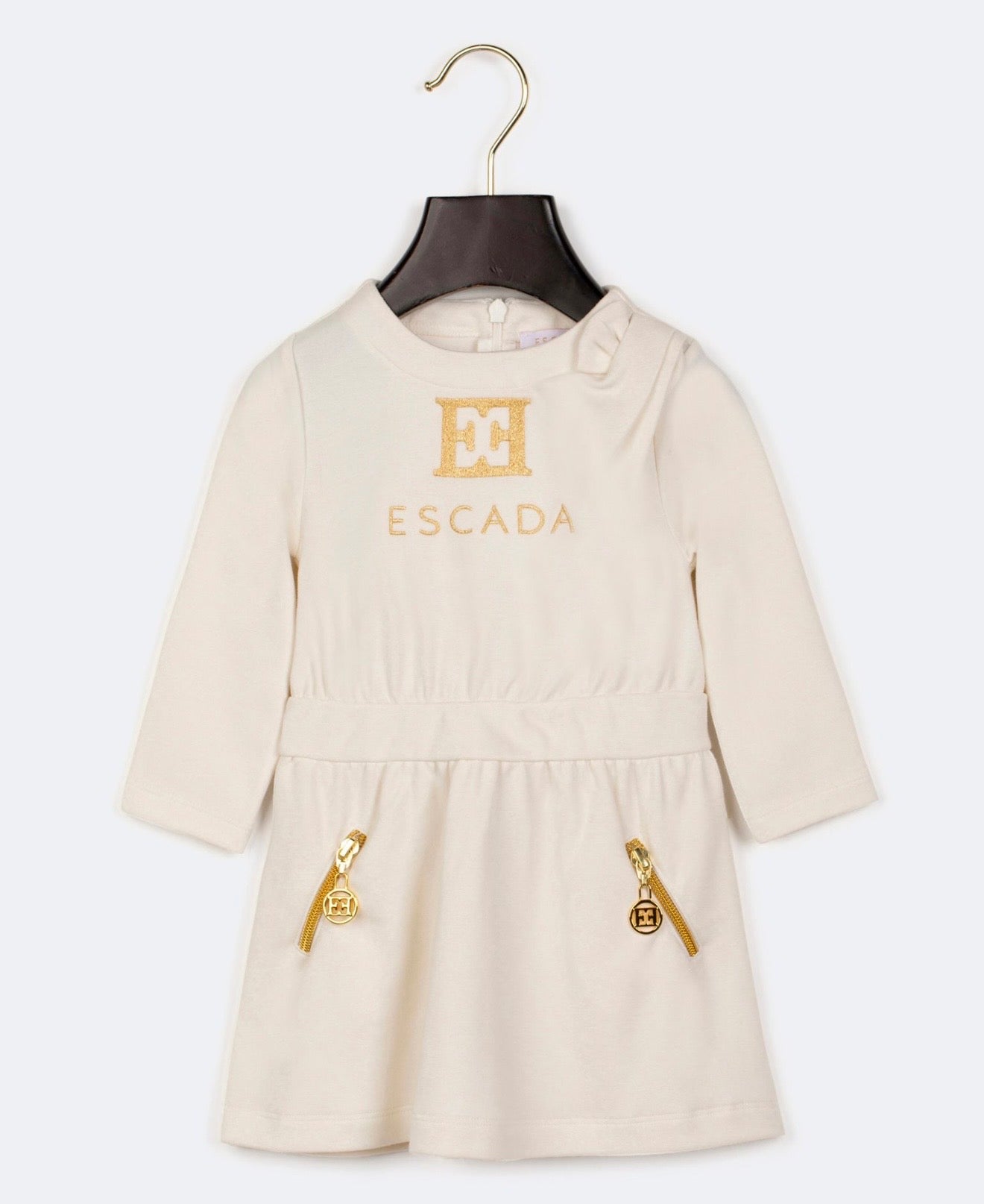 PRE ORDER - Escada cream jumper skirted dress