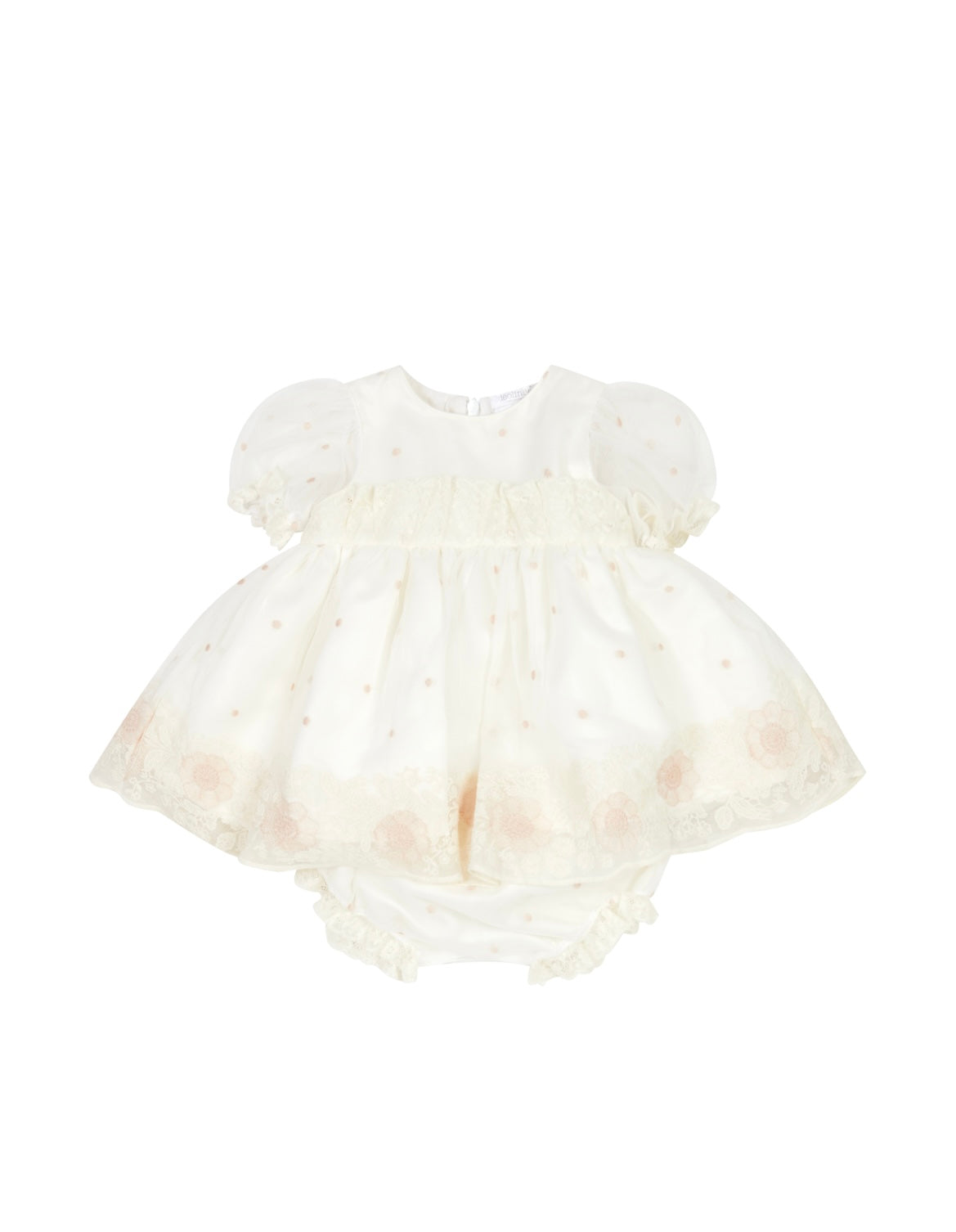Chic by Deolinda cream & pink lace dress set
