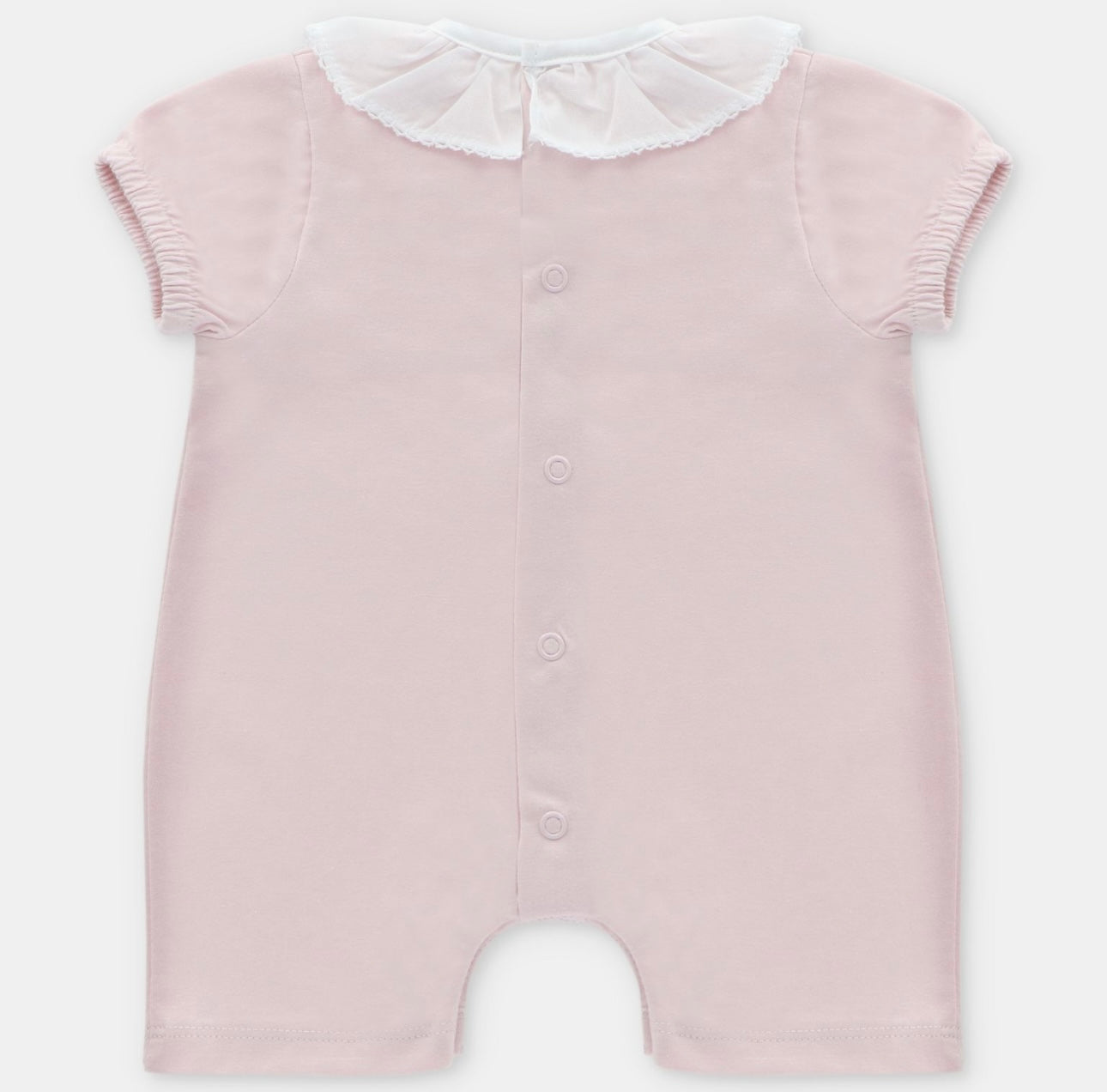Martin Aranda pink smocked romper