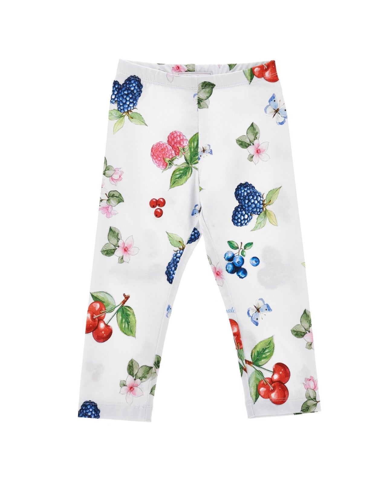 Monnalisa white Alice in wonderland legging set