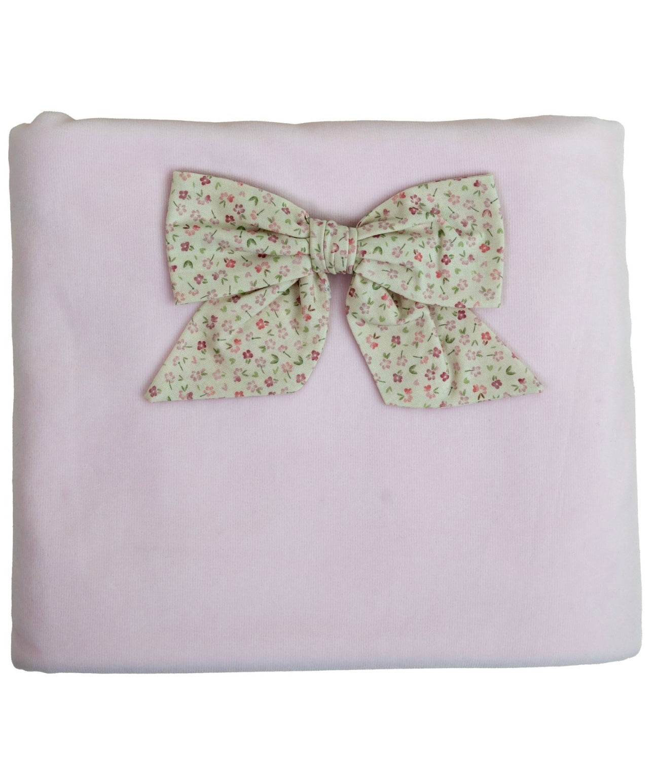 Baby Gi pink velour floral blanket