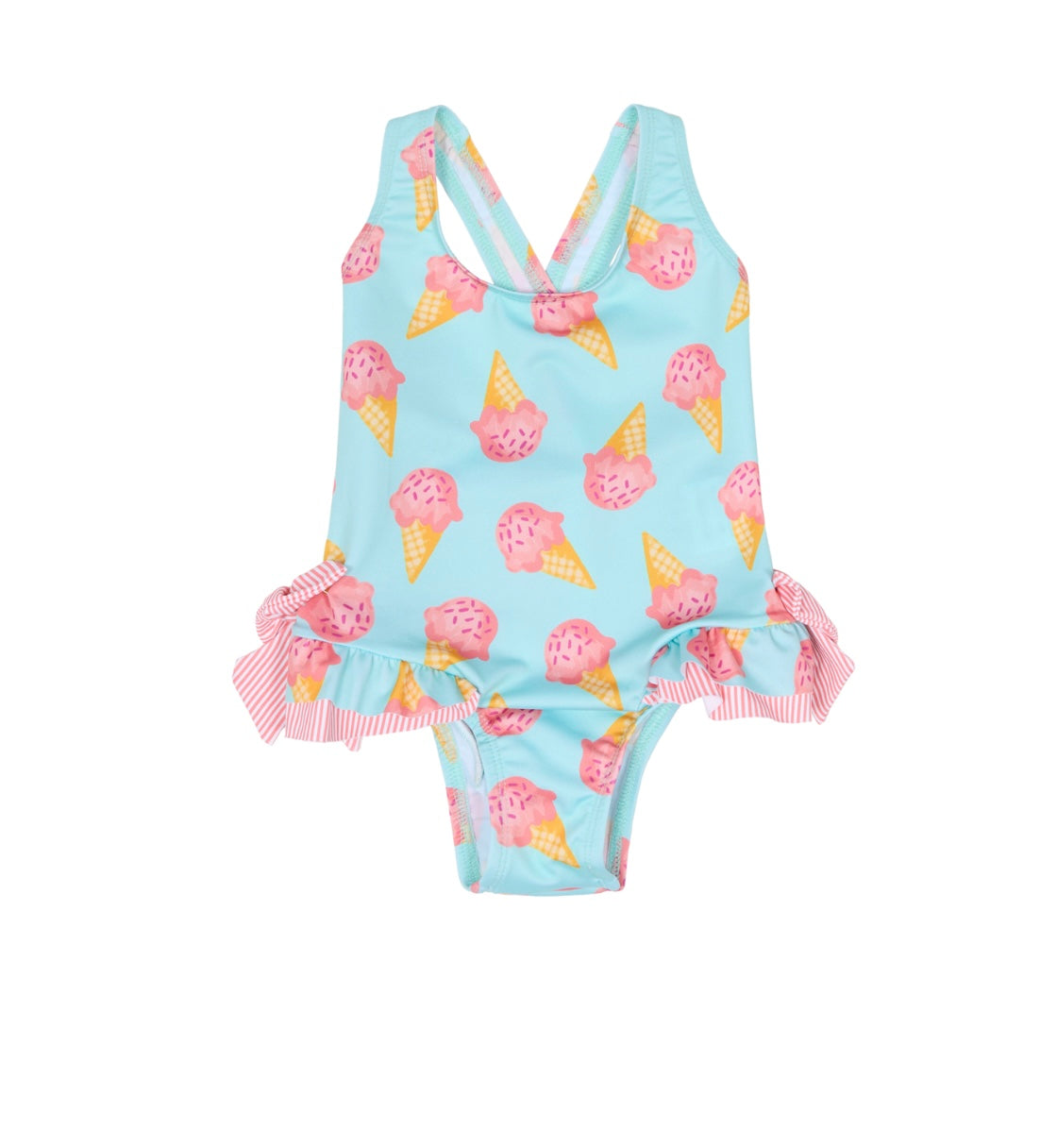 Deolinda blue & pink ice cream swimsuit