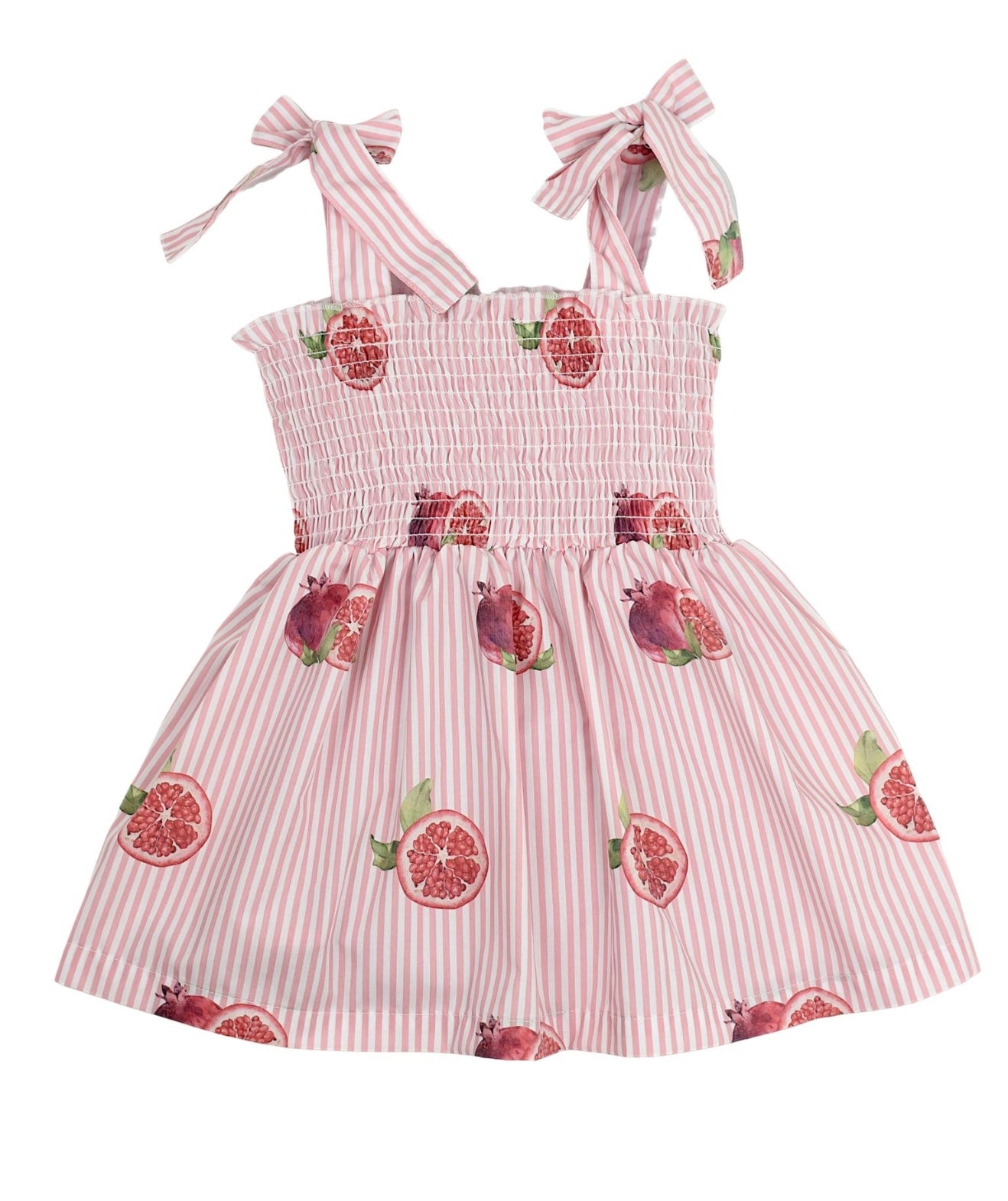 PRE ORDER - meia pata pomegranate stretch smocked beach dress