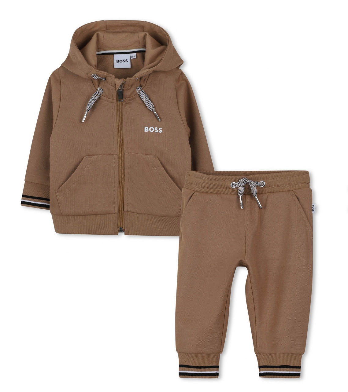 PRE ORDER - Boss tan cotton tracksuit set
