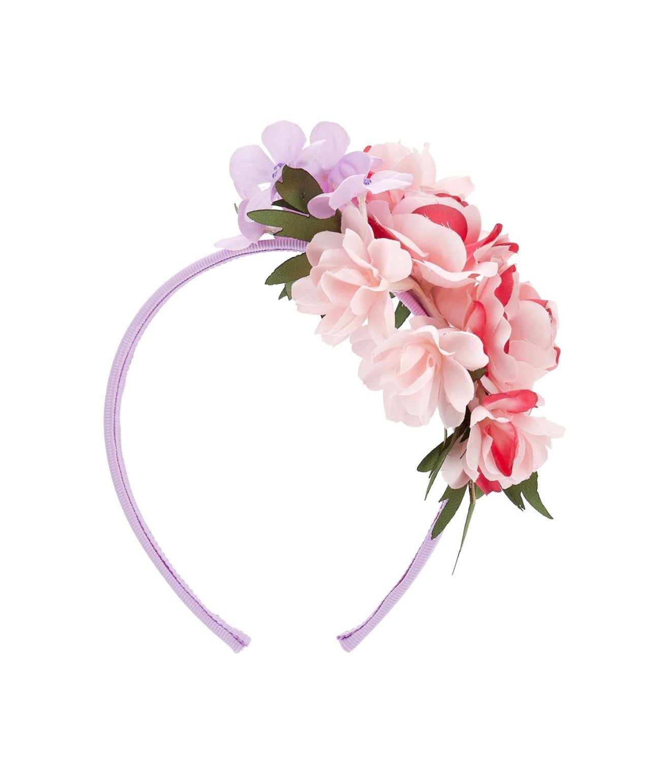 PRE ORDER - monnalisa pink & purple floral headband