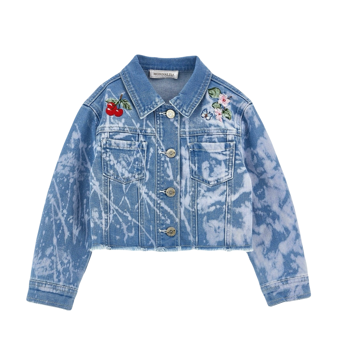 Monnalisa fruity Alice in wonderland denim 3 piece set