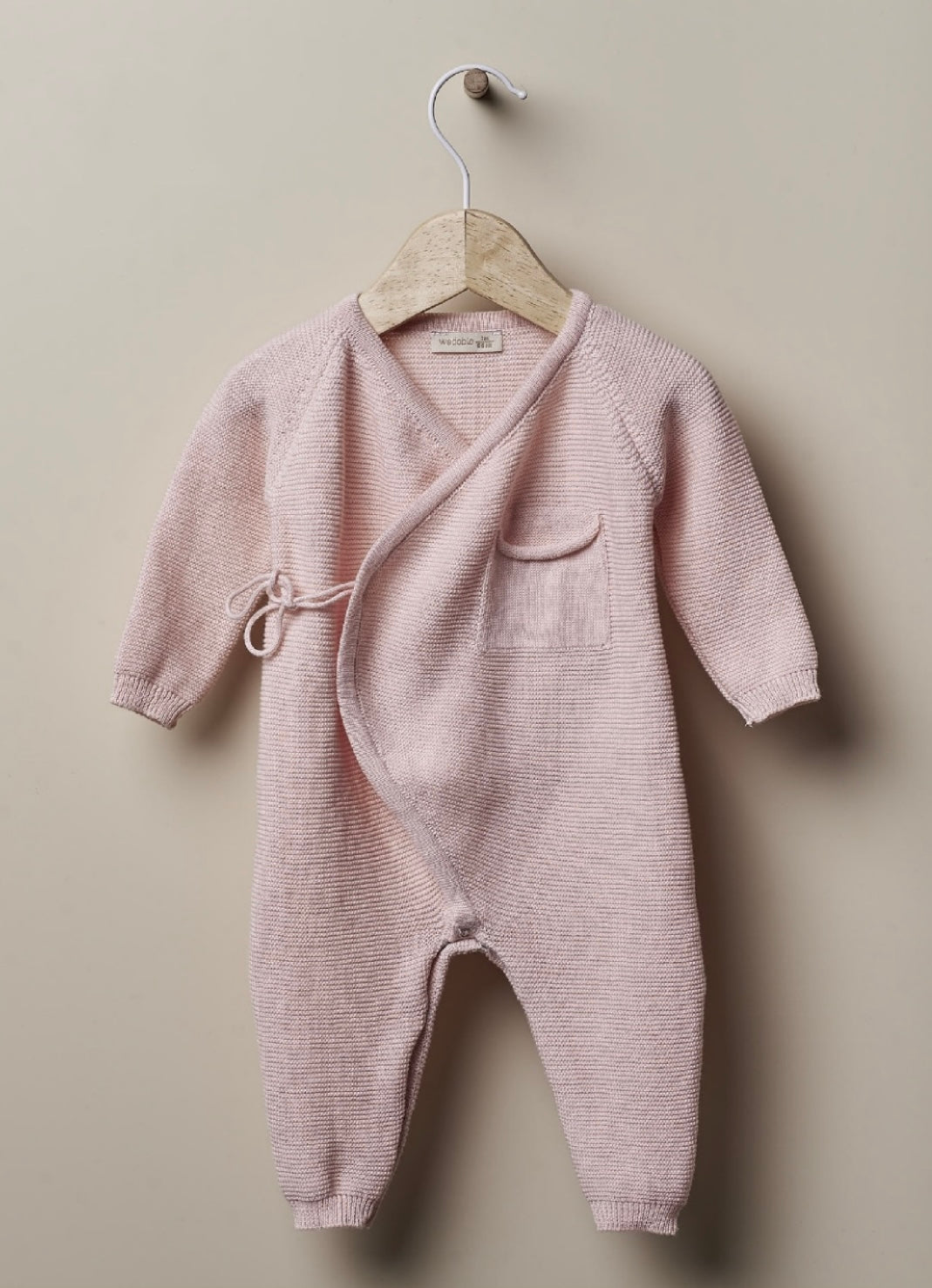 Wedoble organic cotton babygow in pink