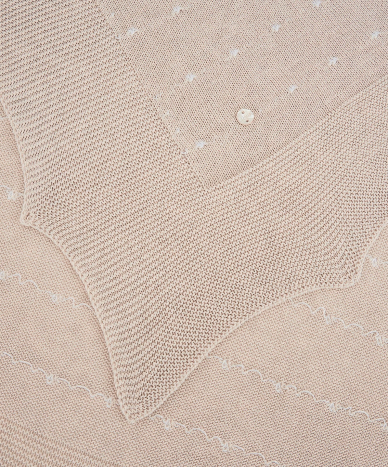 PRE ORDER - Paz beige knit blanket