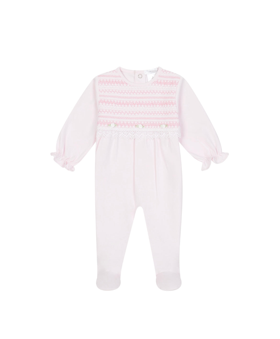Deolinda girls pink smocked babygrow
