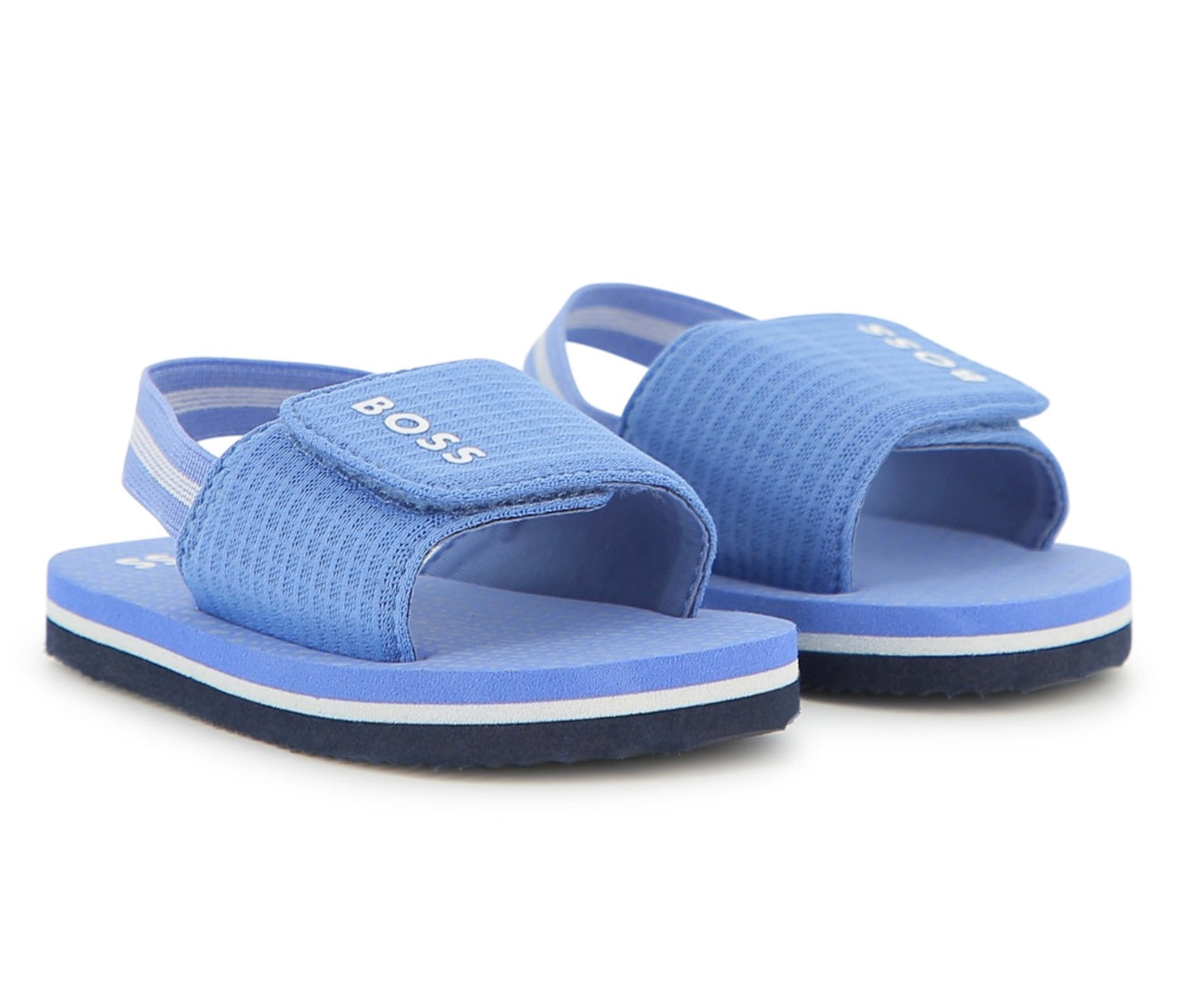 Boss lavender blue baby logo sandals