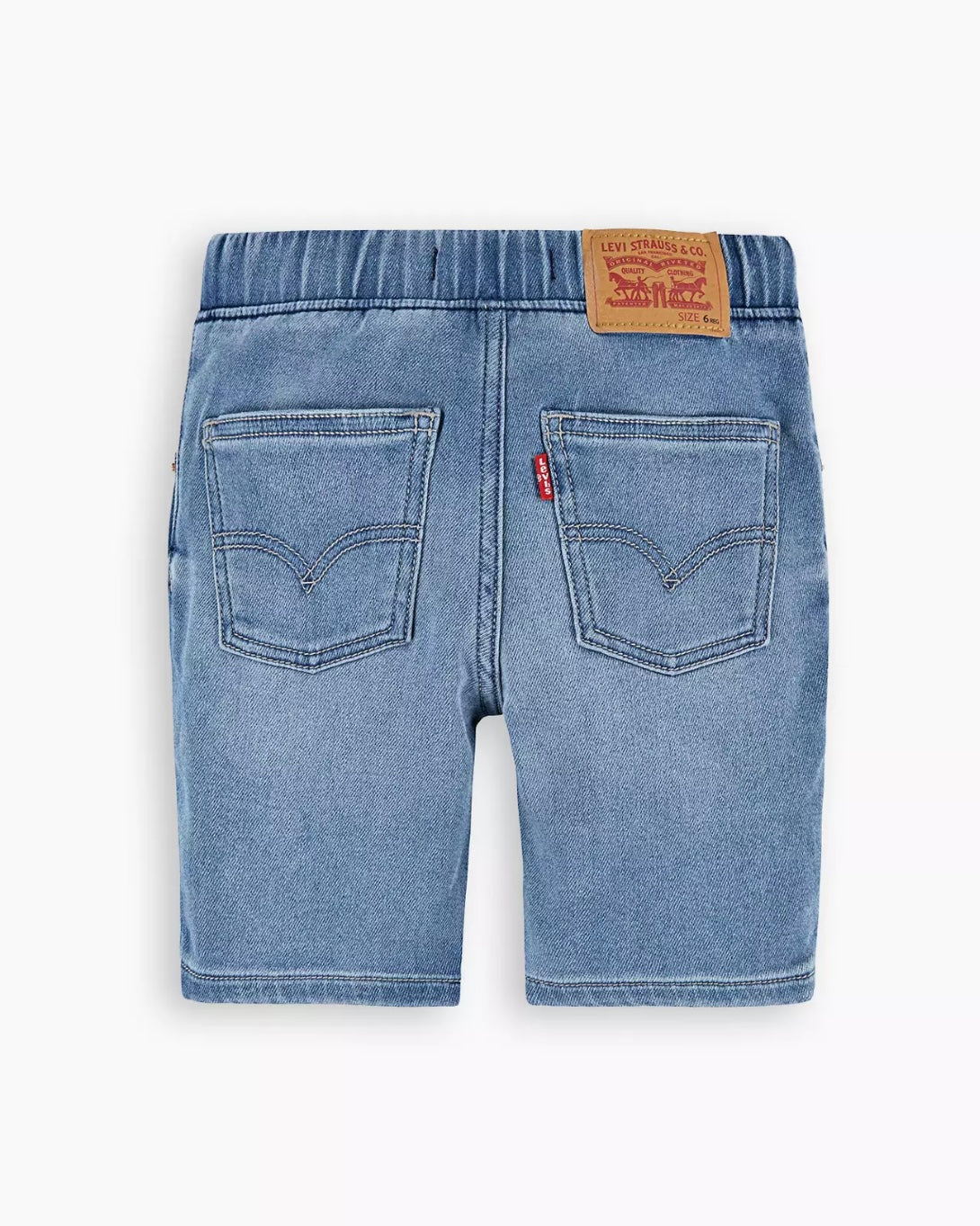 Levi’s dobby pull-on skinny denim shorts