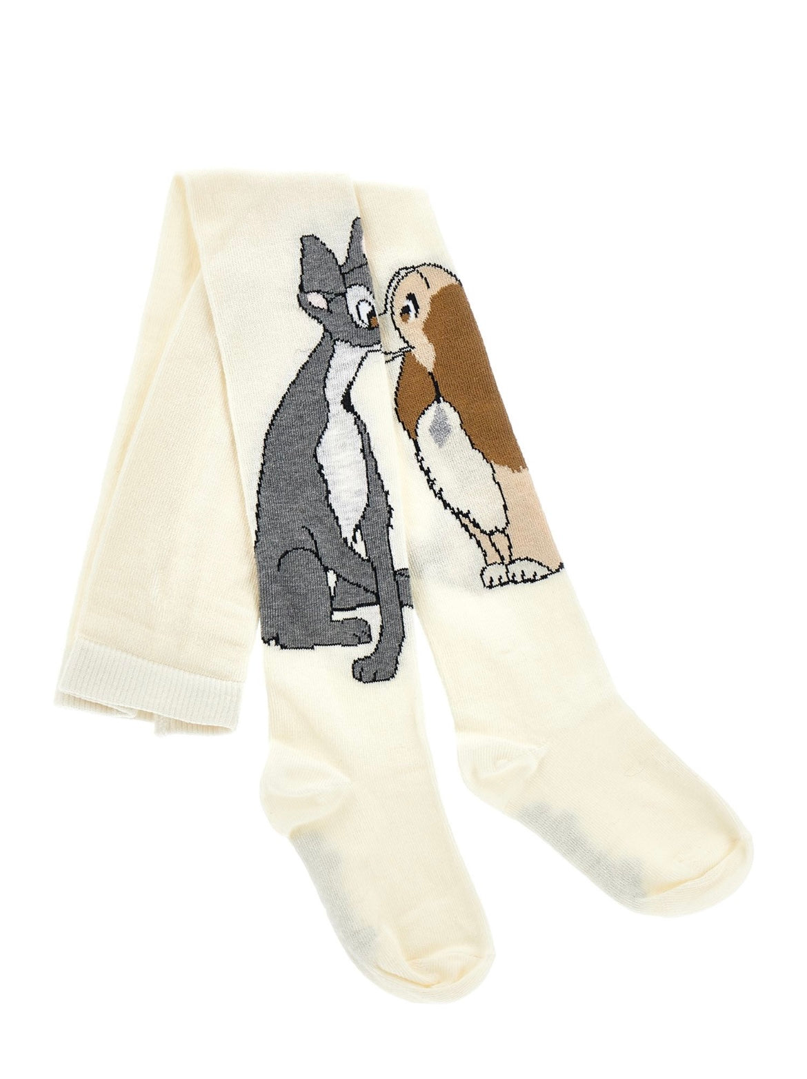 Monnalisa lady & the tramp cream tights
