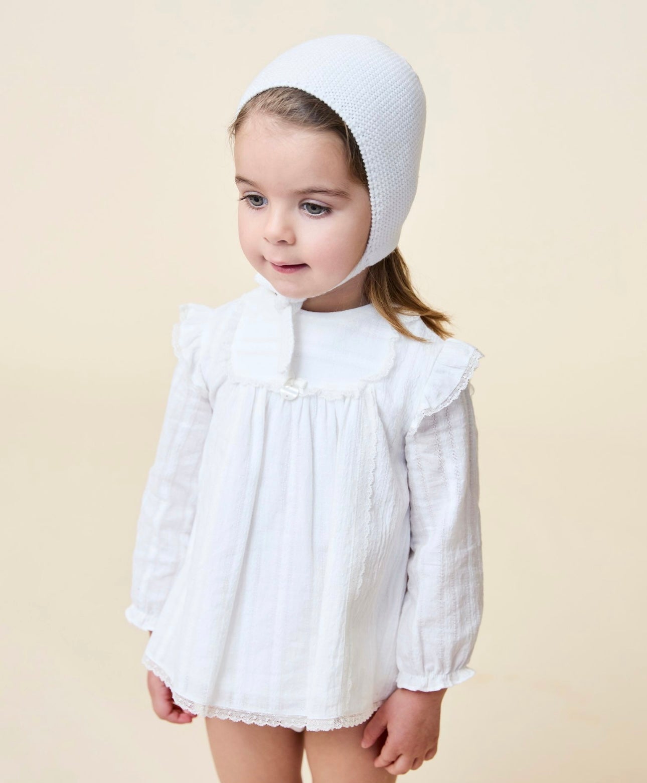 Martin Aranda white lace dress & pant set