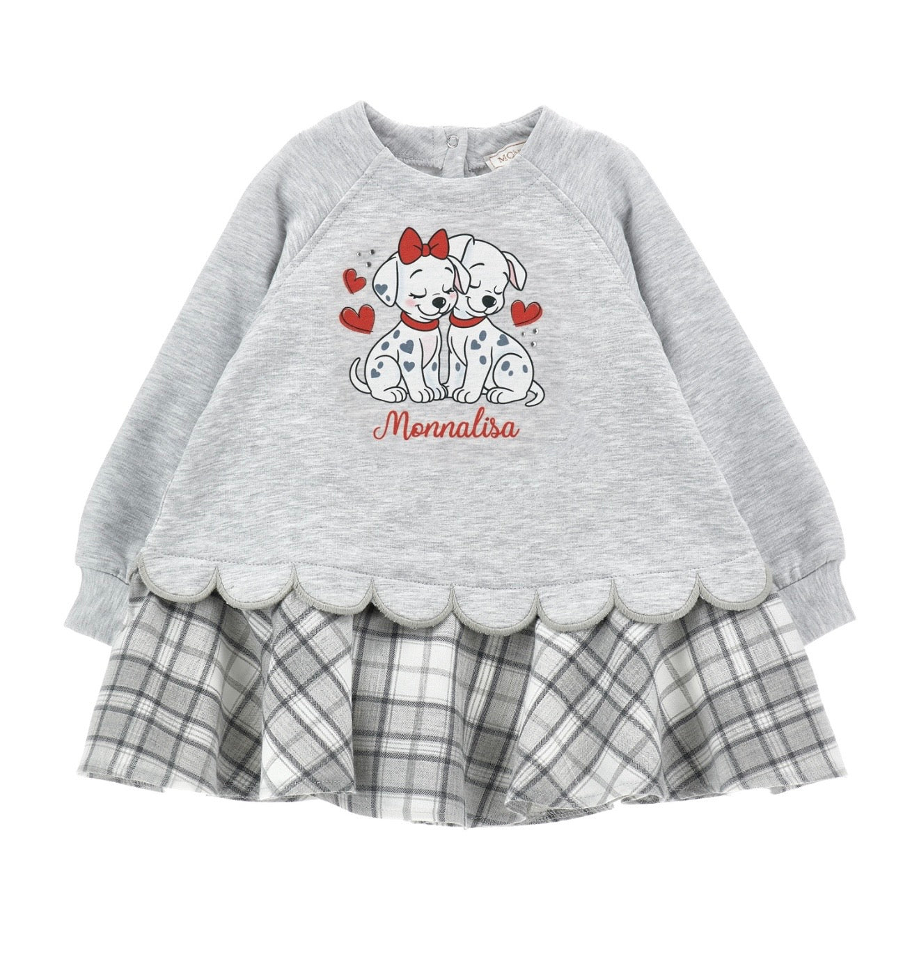 PRE ORDER - monnalisa 101 Dalmatian’s skirted dress