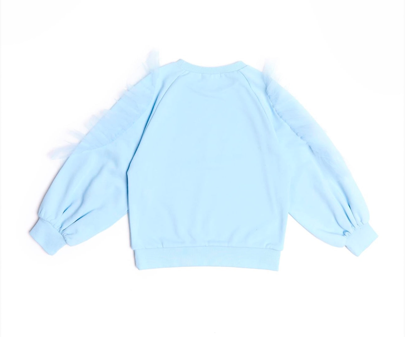 BCBGMAXAZARIA blue tulle jumper