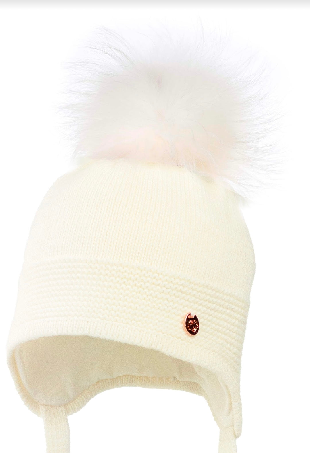 Jamiks ivory fur Pom Pom hat