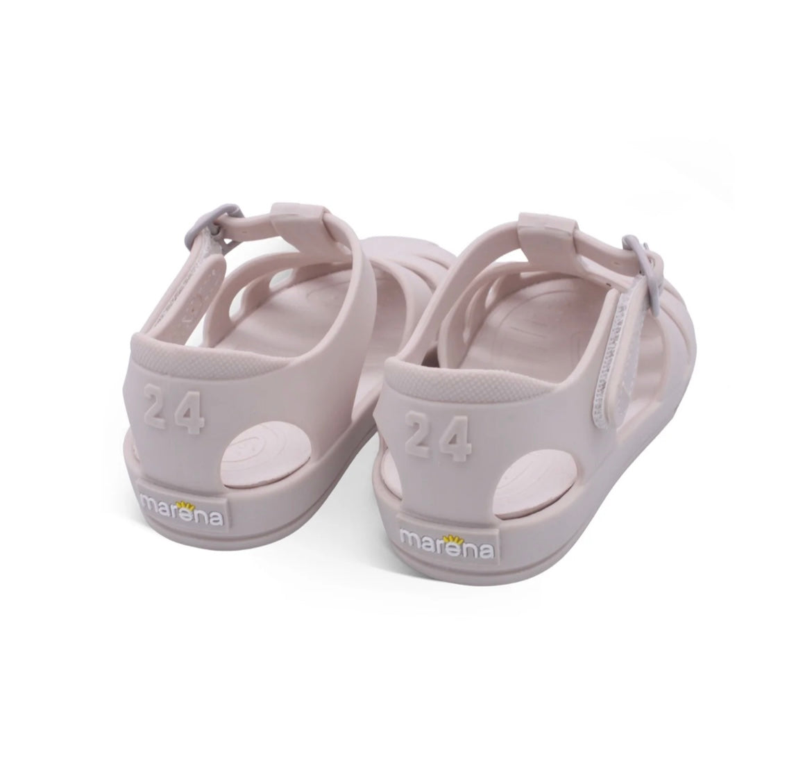 Marena beige jelly sandals
