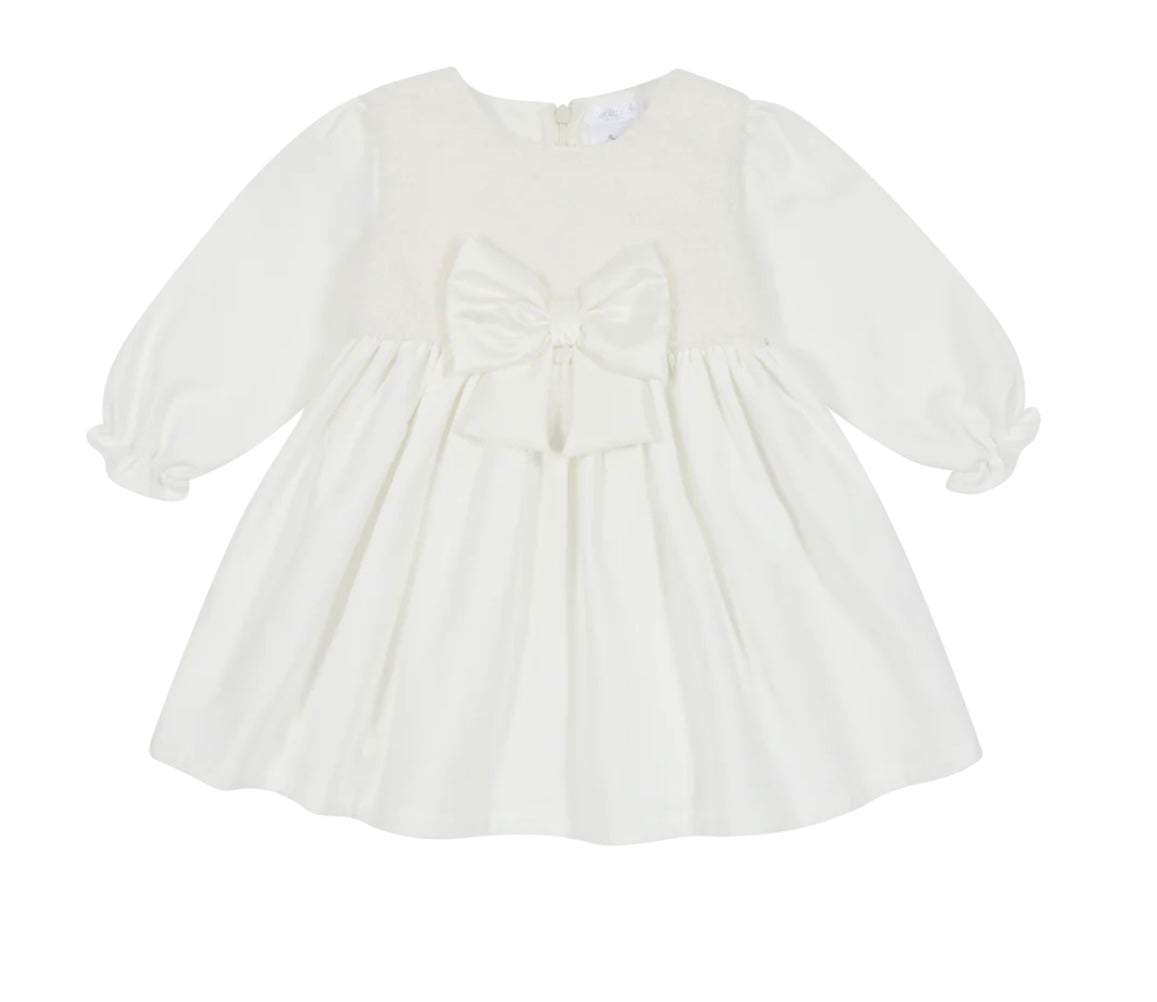 Deolinda ivory fleas bow dress