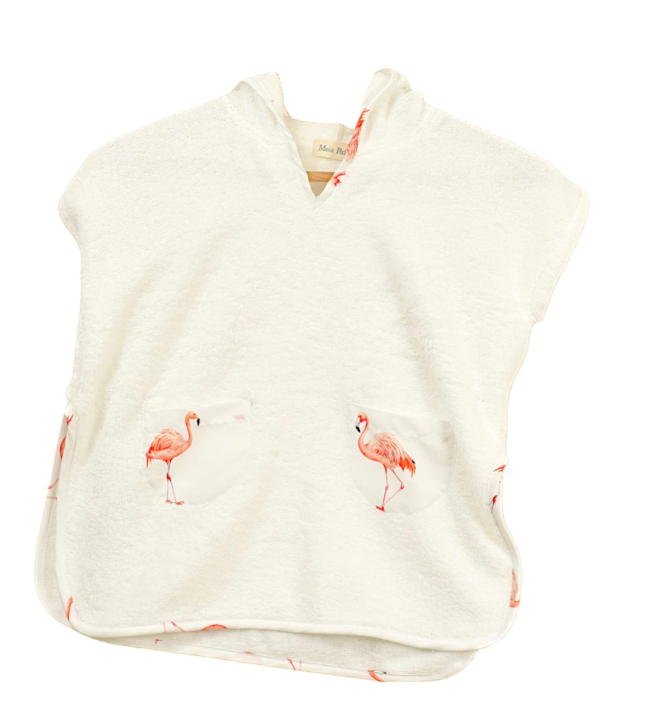 PRE ORDER - meia pata flamingo boys poncho