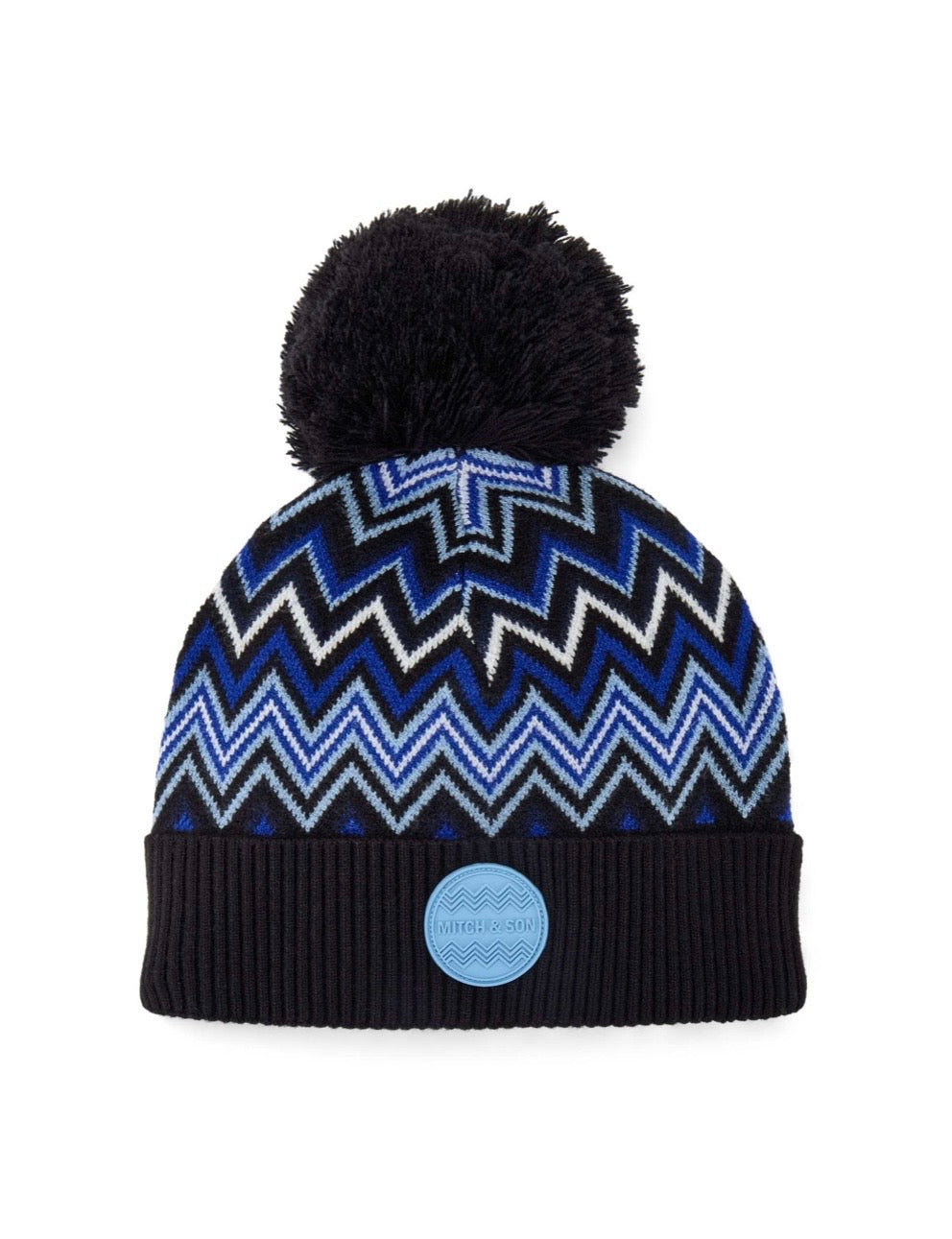 PRE ORDER - Mitch & son wren zig zag Pom Pom hat