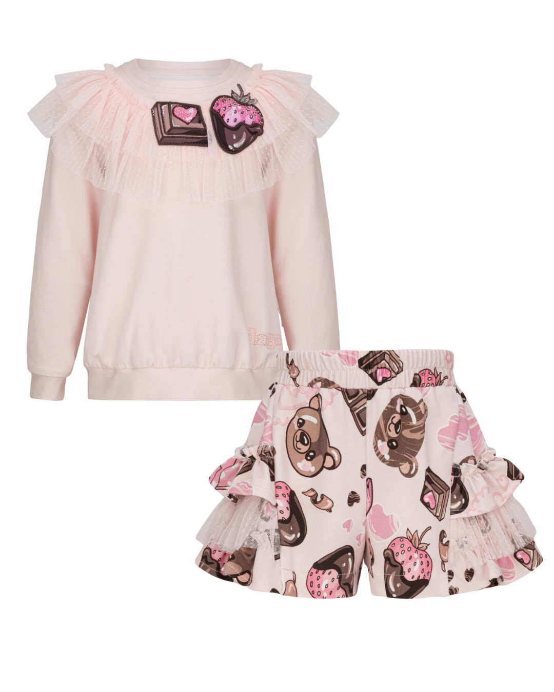 PRE ORDER - Daga ‘chocolate Teddy’ jumper & short set